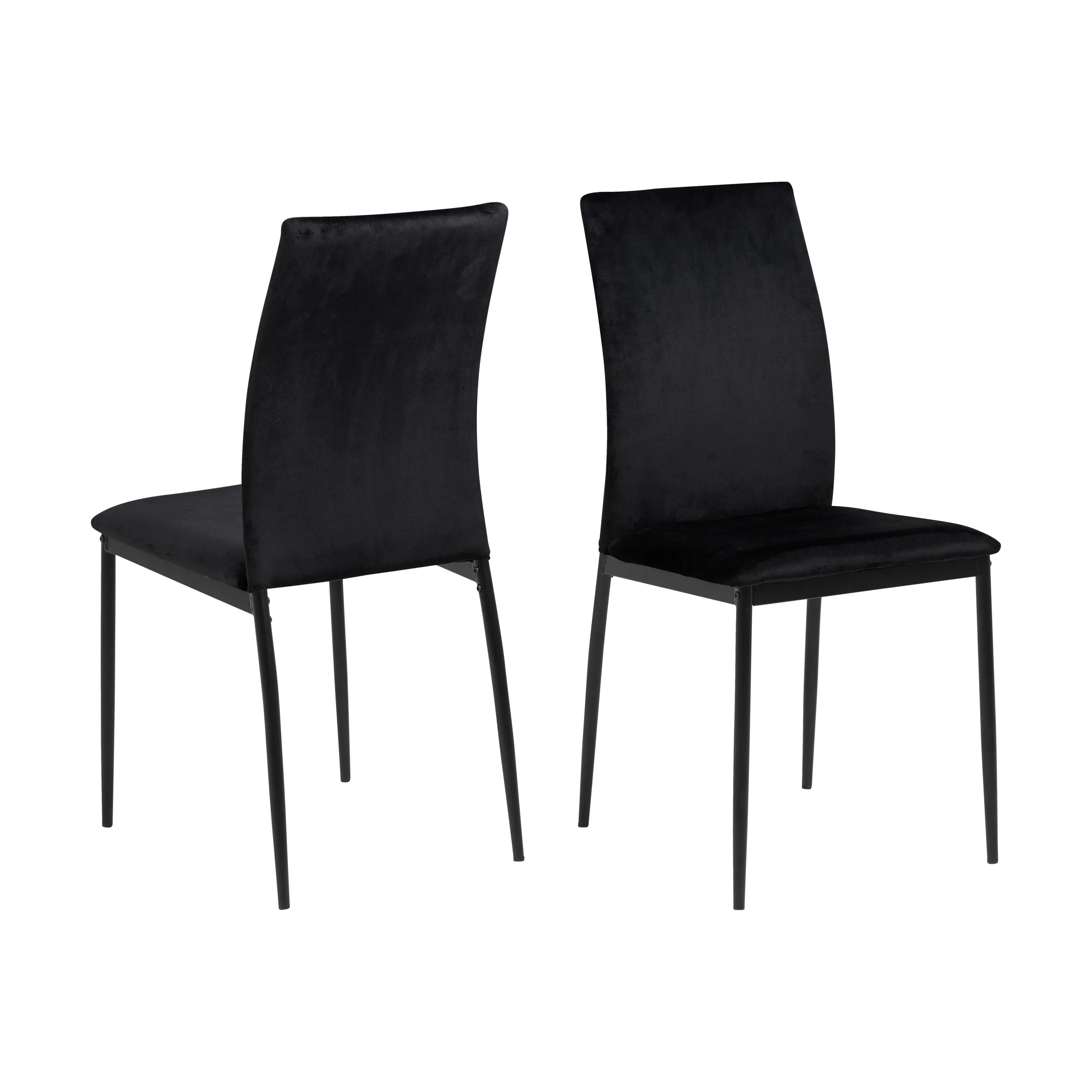 CASA Living Spisebordsstole Demina Spisebordsstol - 4 stk i Sort/mat sort, 4