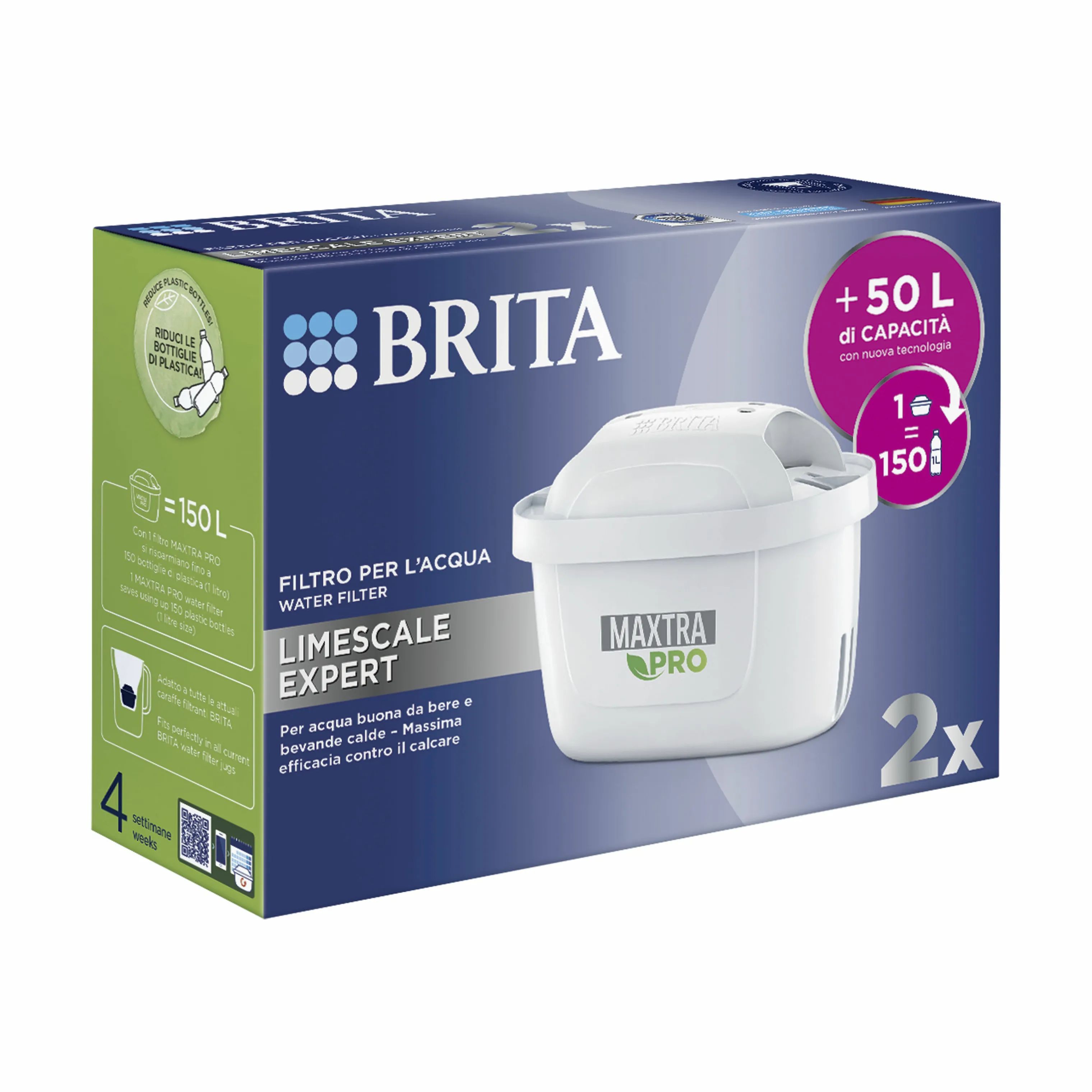 Brita Øvrigt køkkengrej MAXTRA PRO EXPERT LIMESCALE Filter - 2 stk. i 2 stk., 1