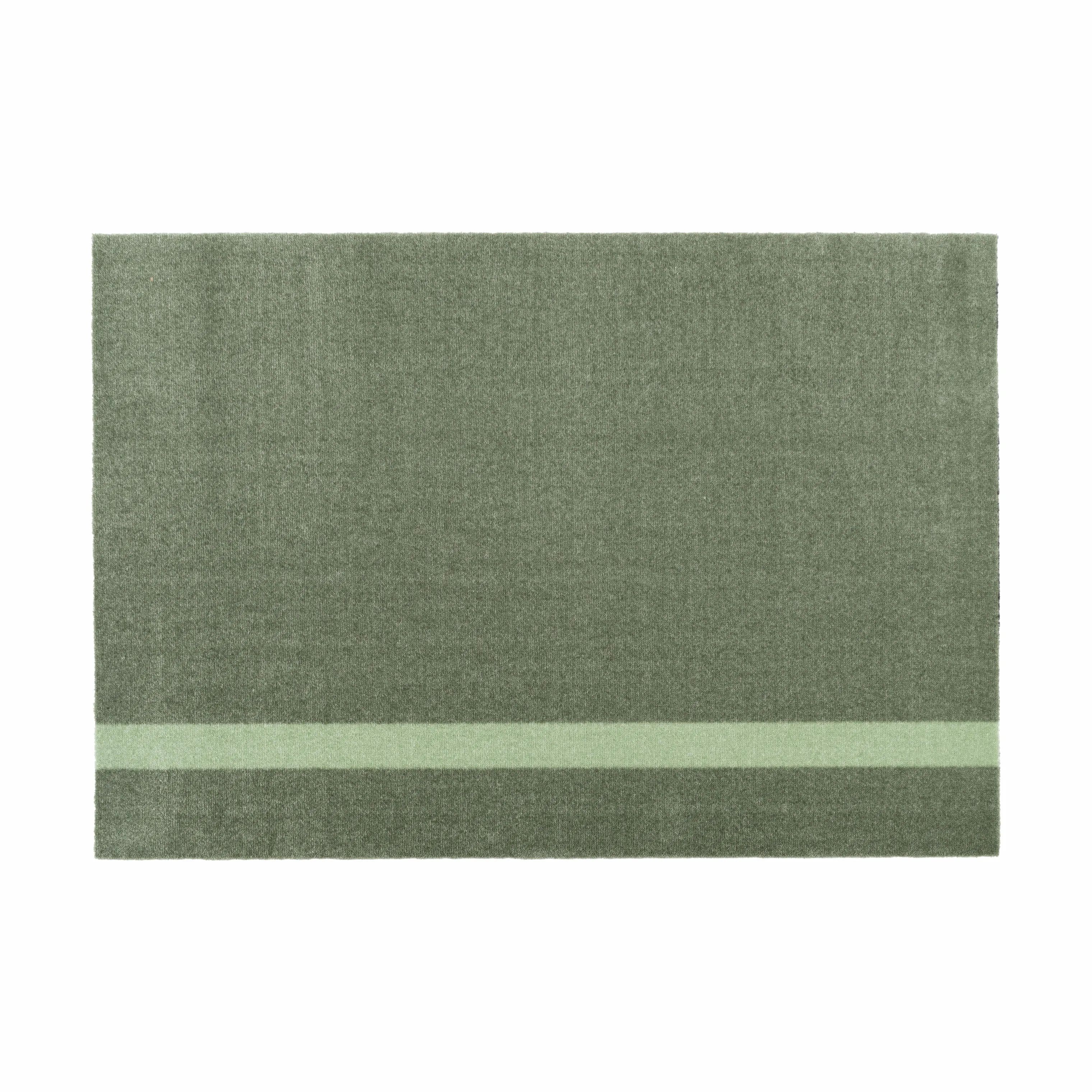 Tica Copenhagen Gulvtæpper Stripes Vertikal Gulvtæppe i Lysgrøn/støvetgrøn/mørkegrøn, B90 x L130 cm, 1