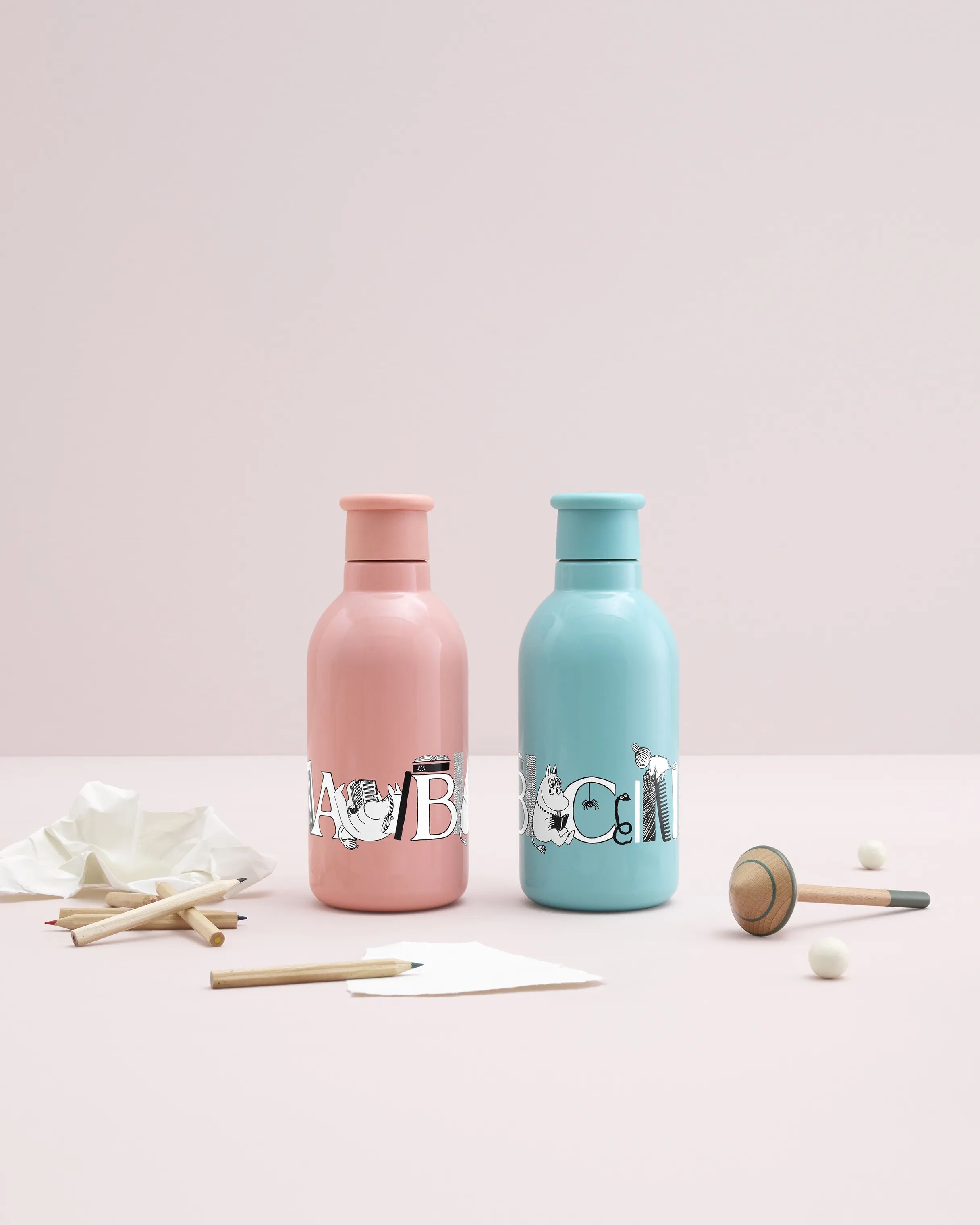 Rig-Tig Termoflasker Drink It Termoflaske - Moomin ABC i turqouise, 2