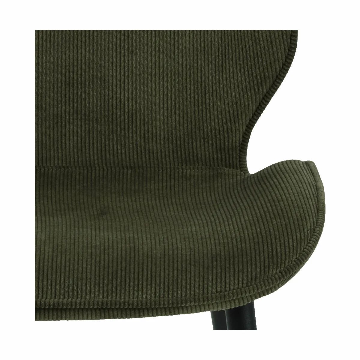 CASA Living Spisebordsstole Femke Spisebordsstol 4 stk. i olivengrøn/sort, 4