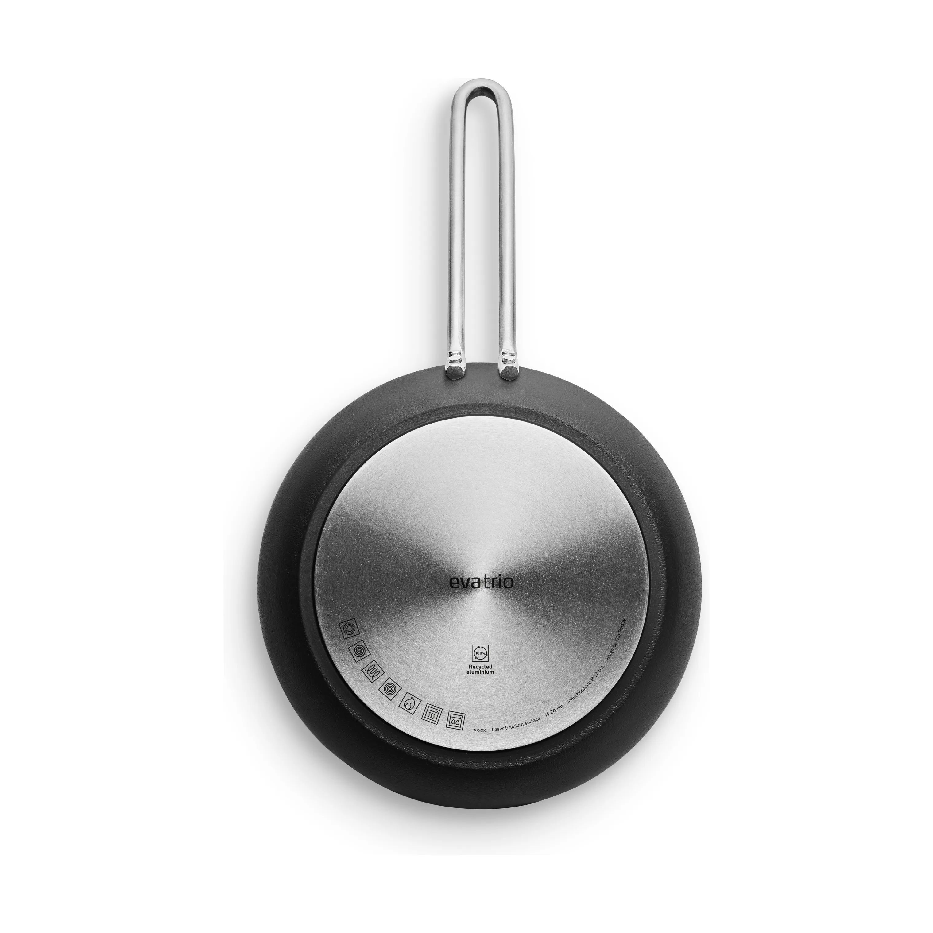 Eva Trio Stegepander Prof Titanium Rec. Stegepande i 24 cm, 3