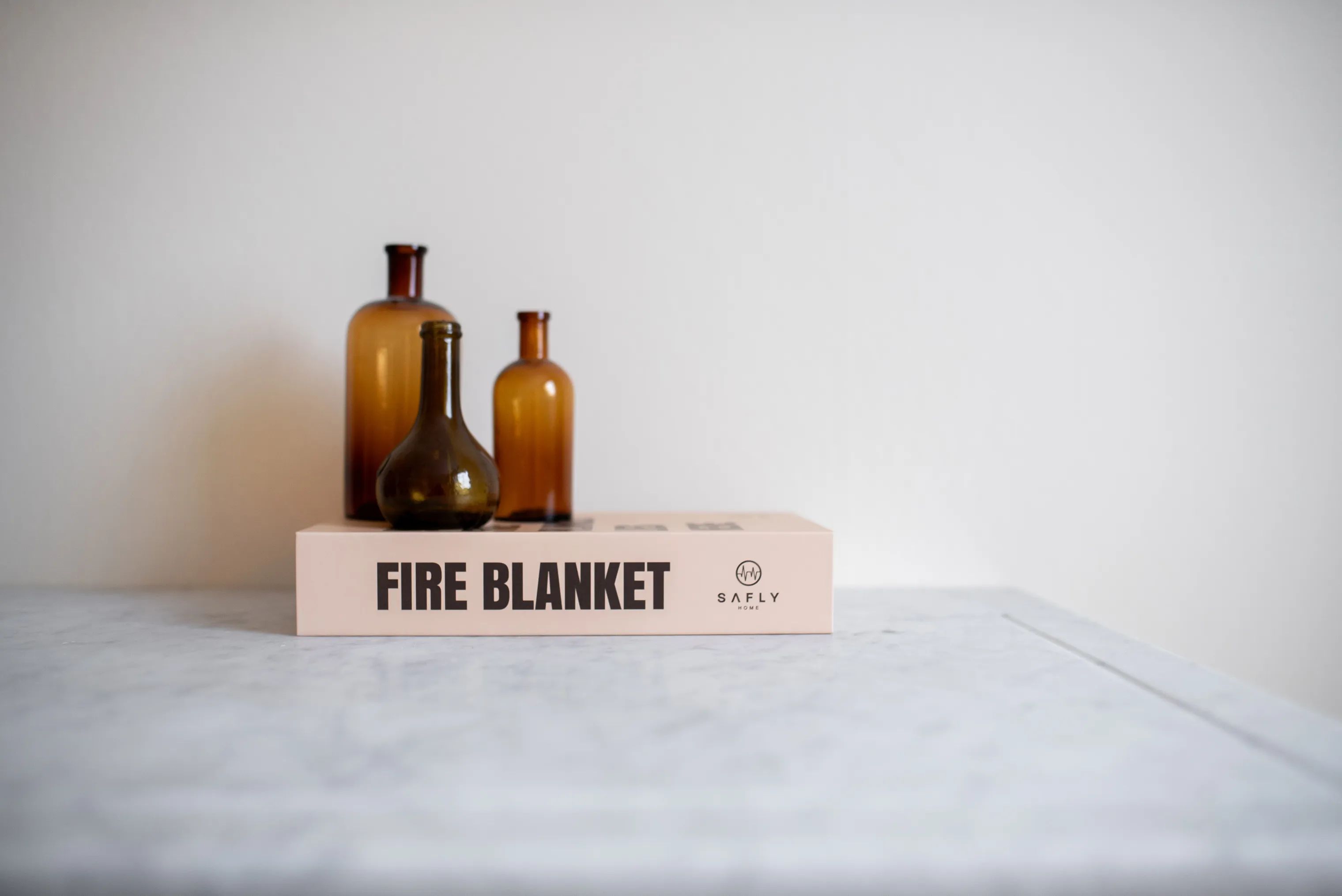 Safly Rengøringsmidler Home Brandtæppe i Beige, 3