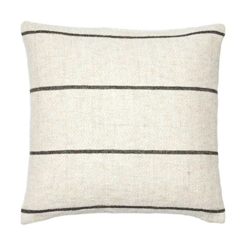 Broste Copenhagen Hovedpudebetræk Sigrid Pudebetræk i Light Beige/Black, B50 x L50 cm, 1