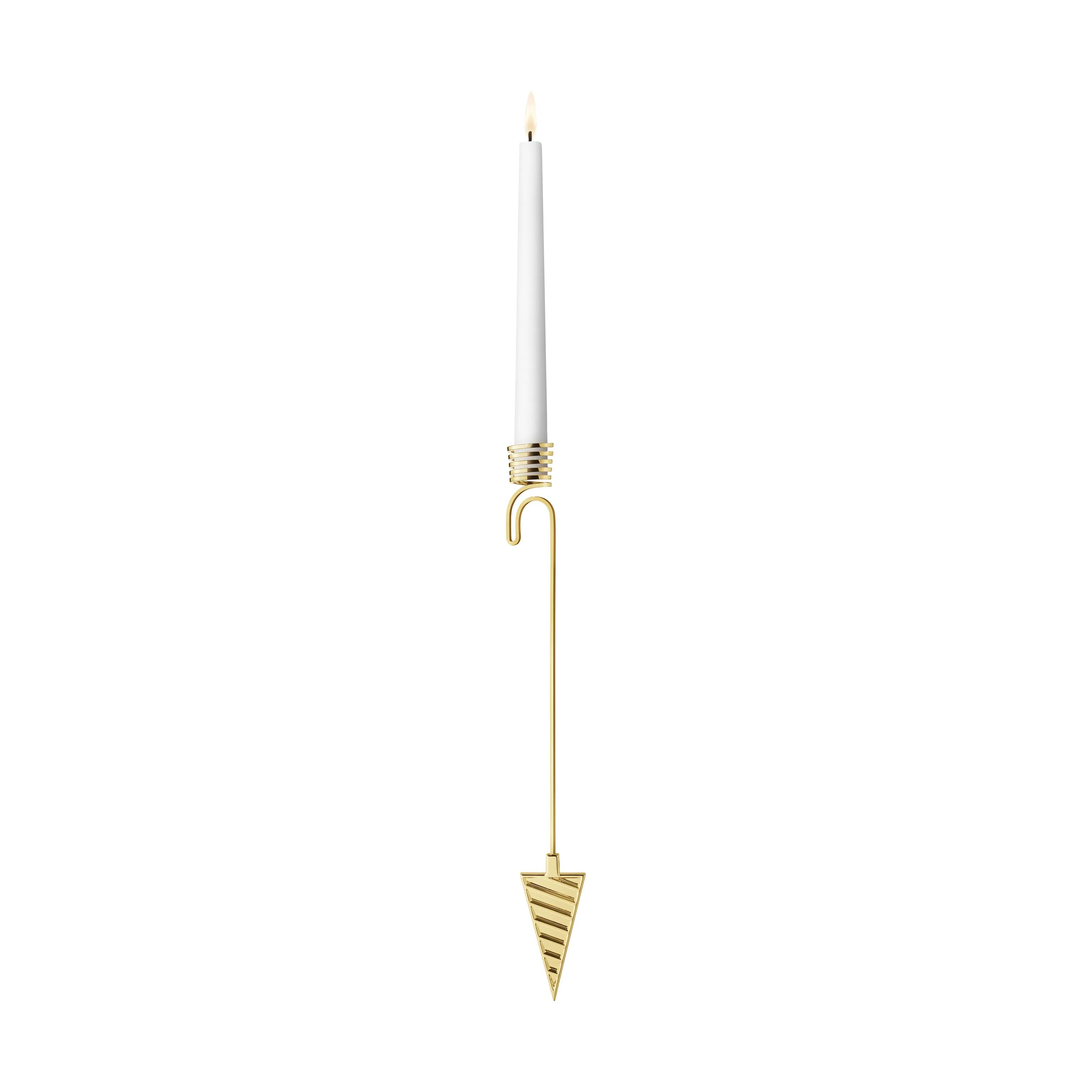 Georg Jensen Lysholdere og juletræslys Christmas Collectibles CC 2025 Lysholder - Kræmmerhus i Guld, 1