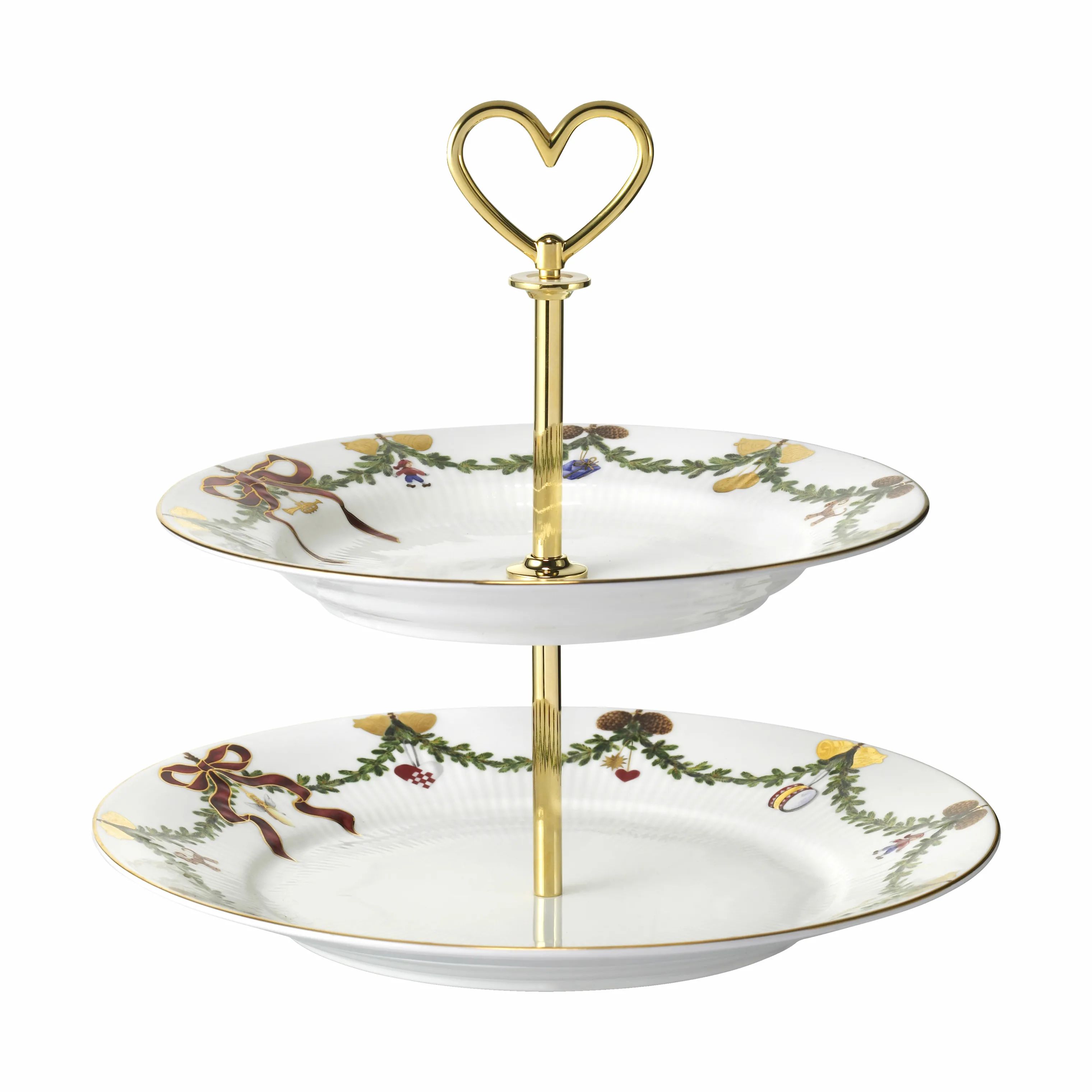 Royal Copenhagen Etagere Stjerne Riflet Jul Étagère i 23 cm, 1