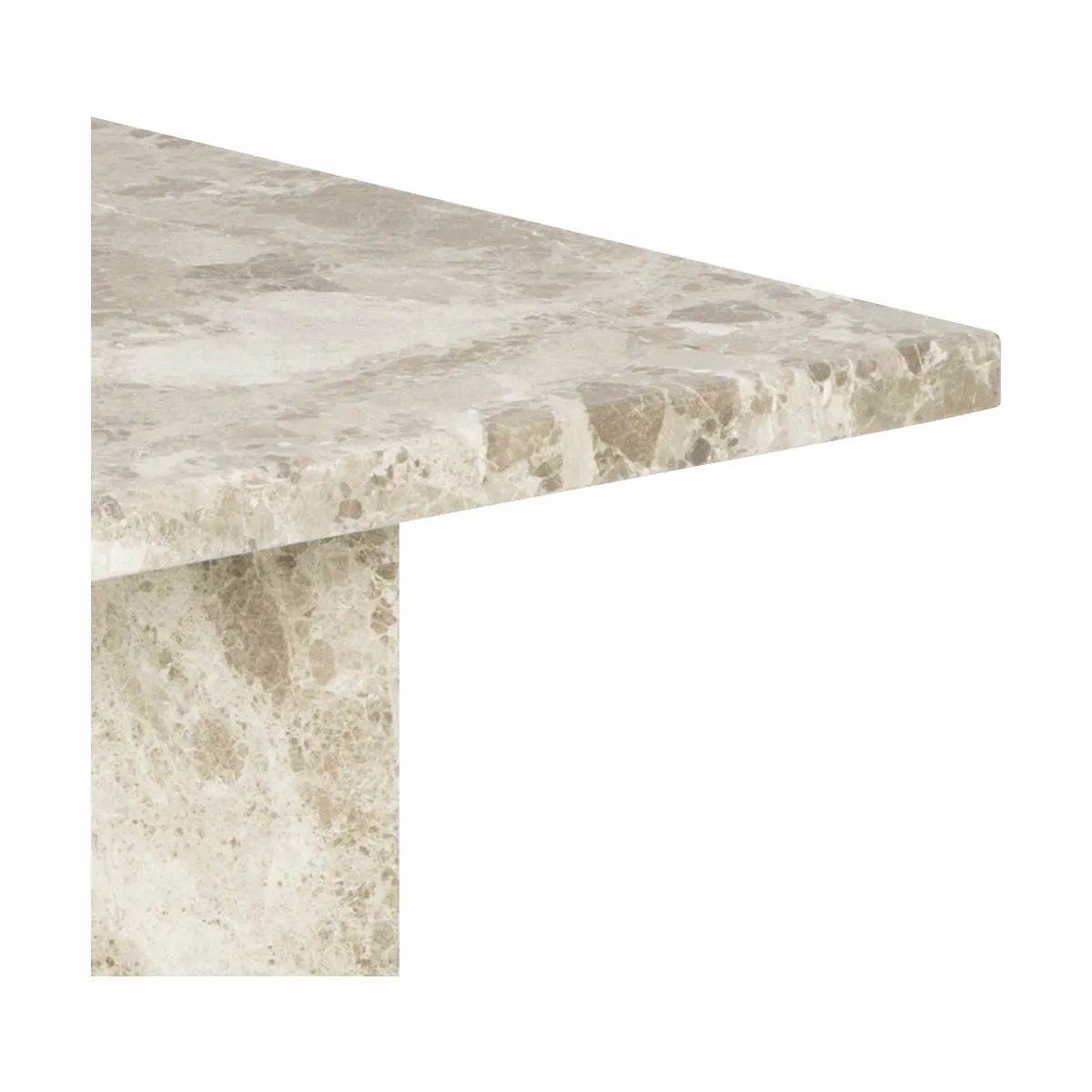 CASA Living Sofaborde Vega Rectangular Sofabord i Latte, B140 x L70 cm, 4