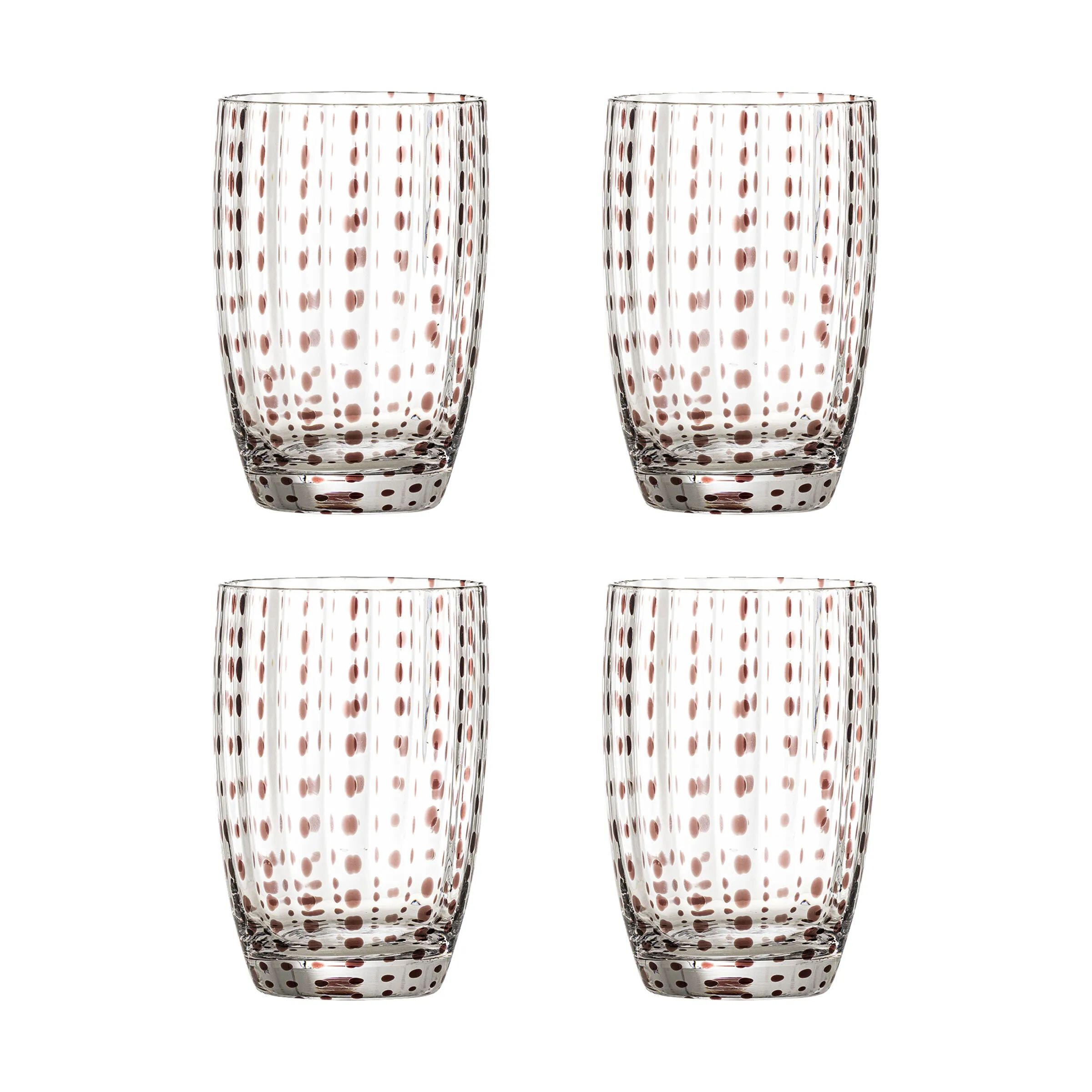 Bloomingville Vandglas Brinley Vandglas - 4 stk. i Brown, 1