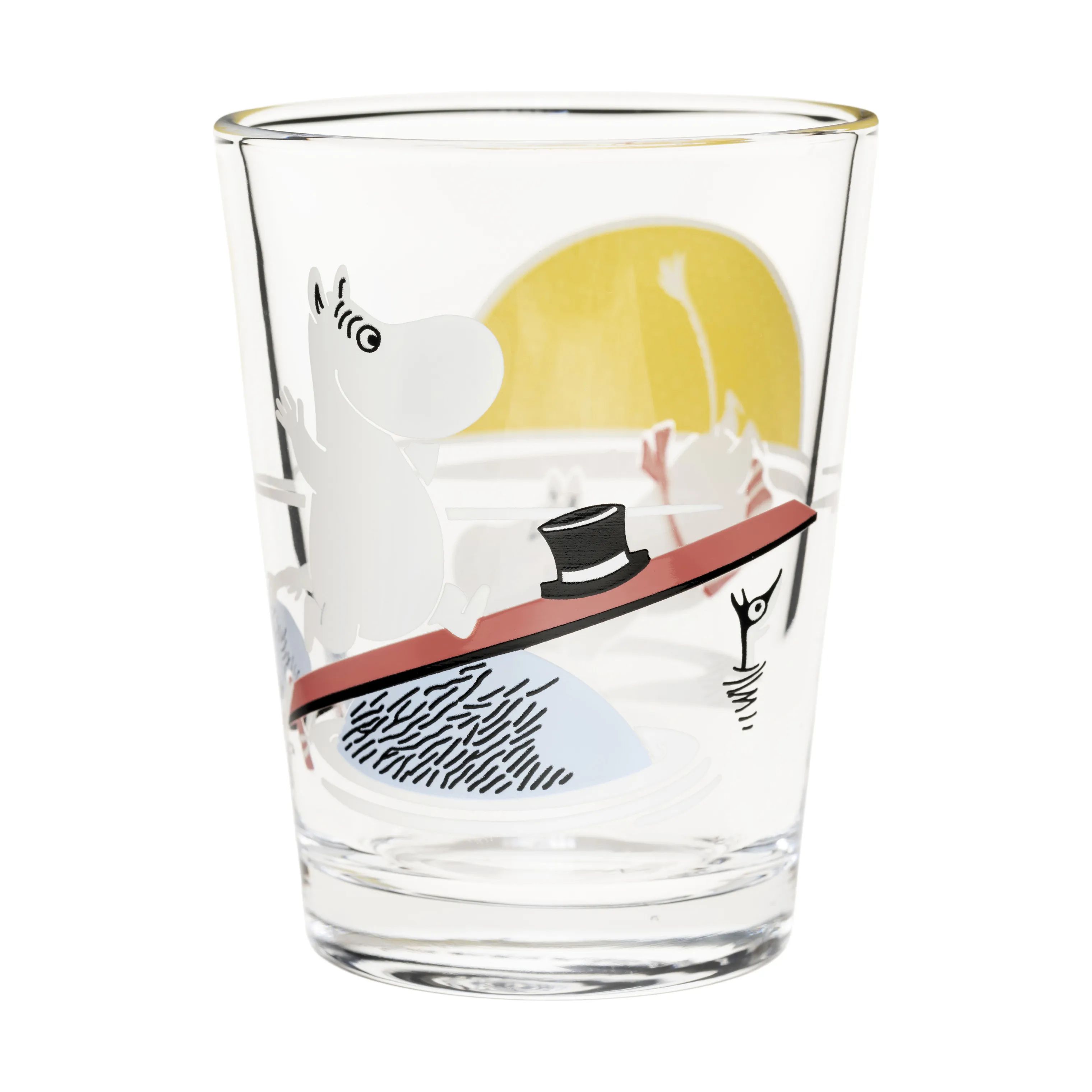 Moomin Arabia Vandglas Moomin Iittala Moomin x Iittala Drikkeglas - Aftensvøm i Gul, 2