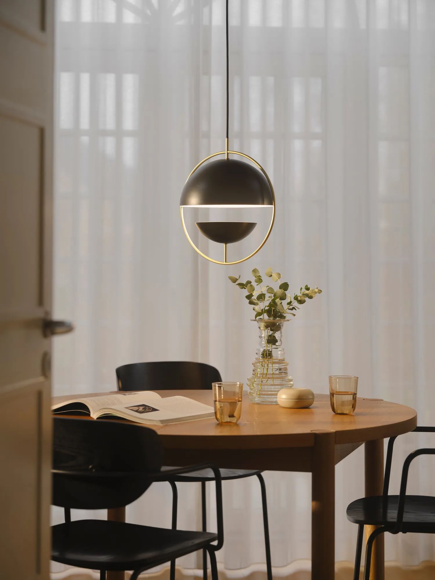Nordlux Pendler Tavia Pendel i Sort / Guld, 3