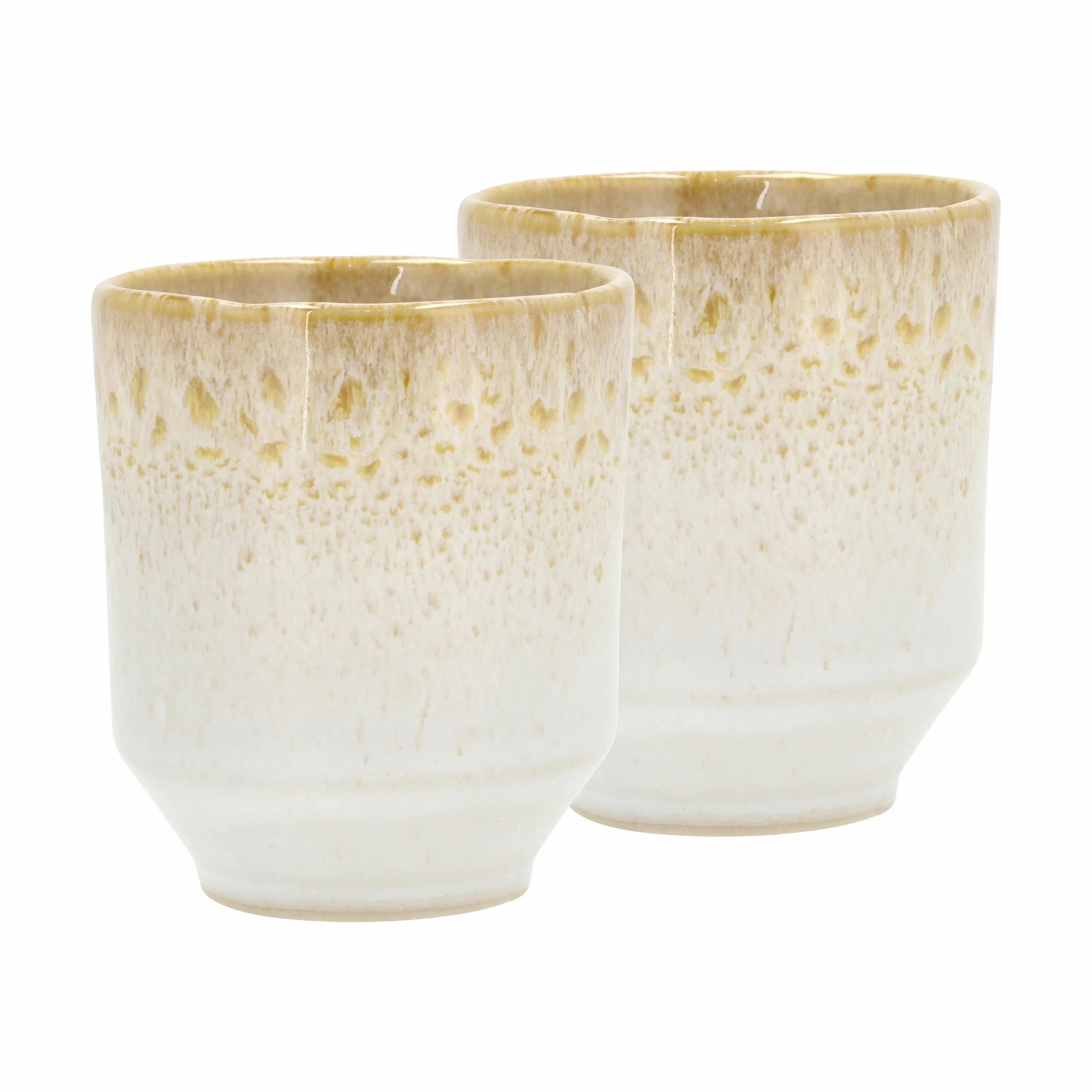 Villa Collection Krus og kopper uden hank Styles Krus - 2 stk. i creme/sand, 1