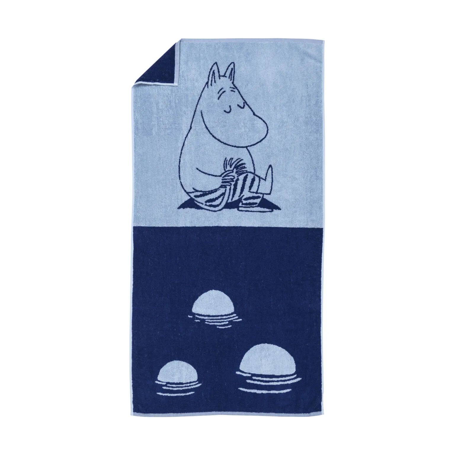 Moomin Arabia Håndklæder Moomin Arabia Indretning Håndklæde - Mumitrolden i Blå, B70 x L140 cm, 1
