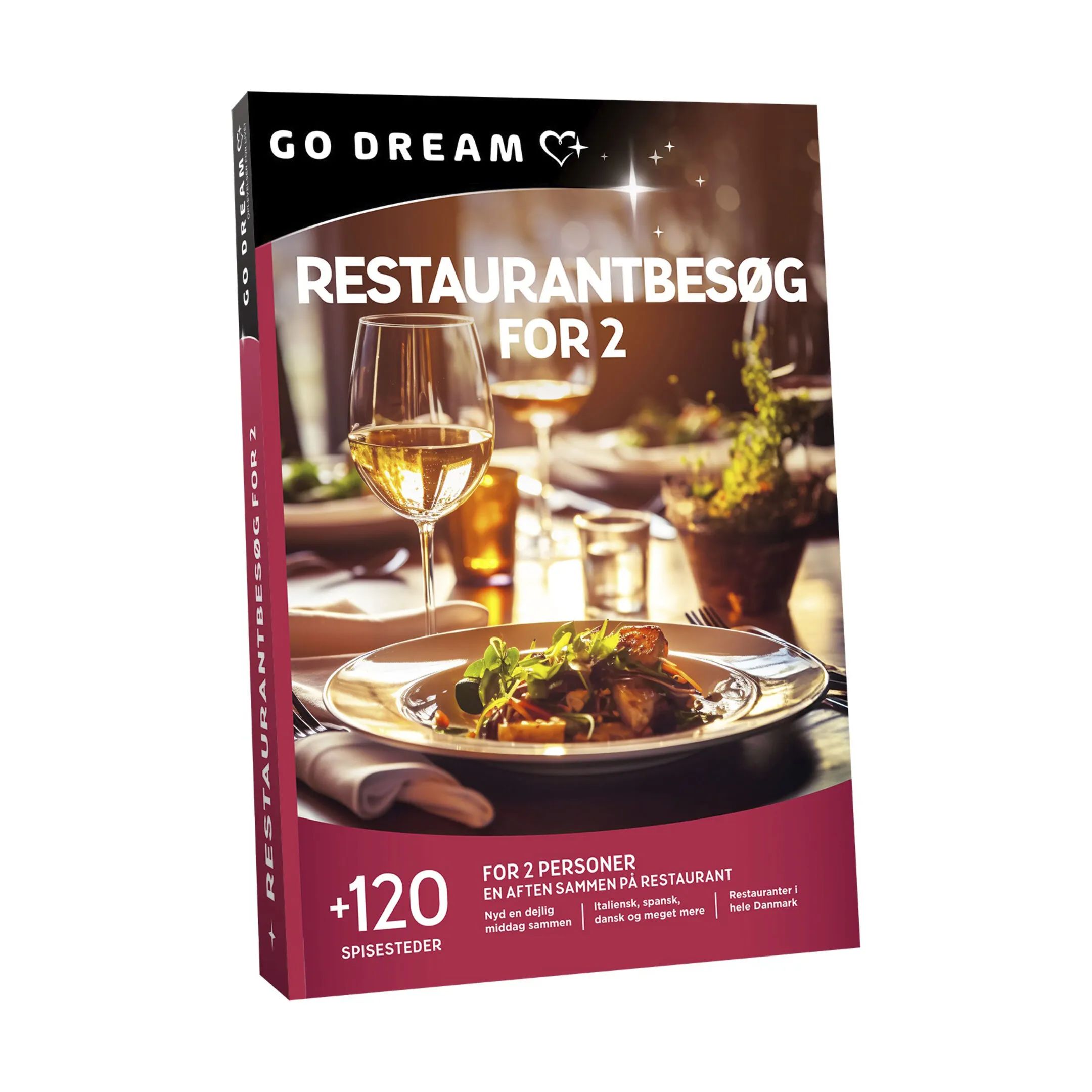GO DREAM Oplevelsesgavekort Gavekort - Restaurantbesøg i Restaurantbesøg for 2, 2