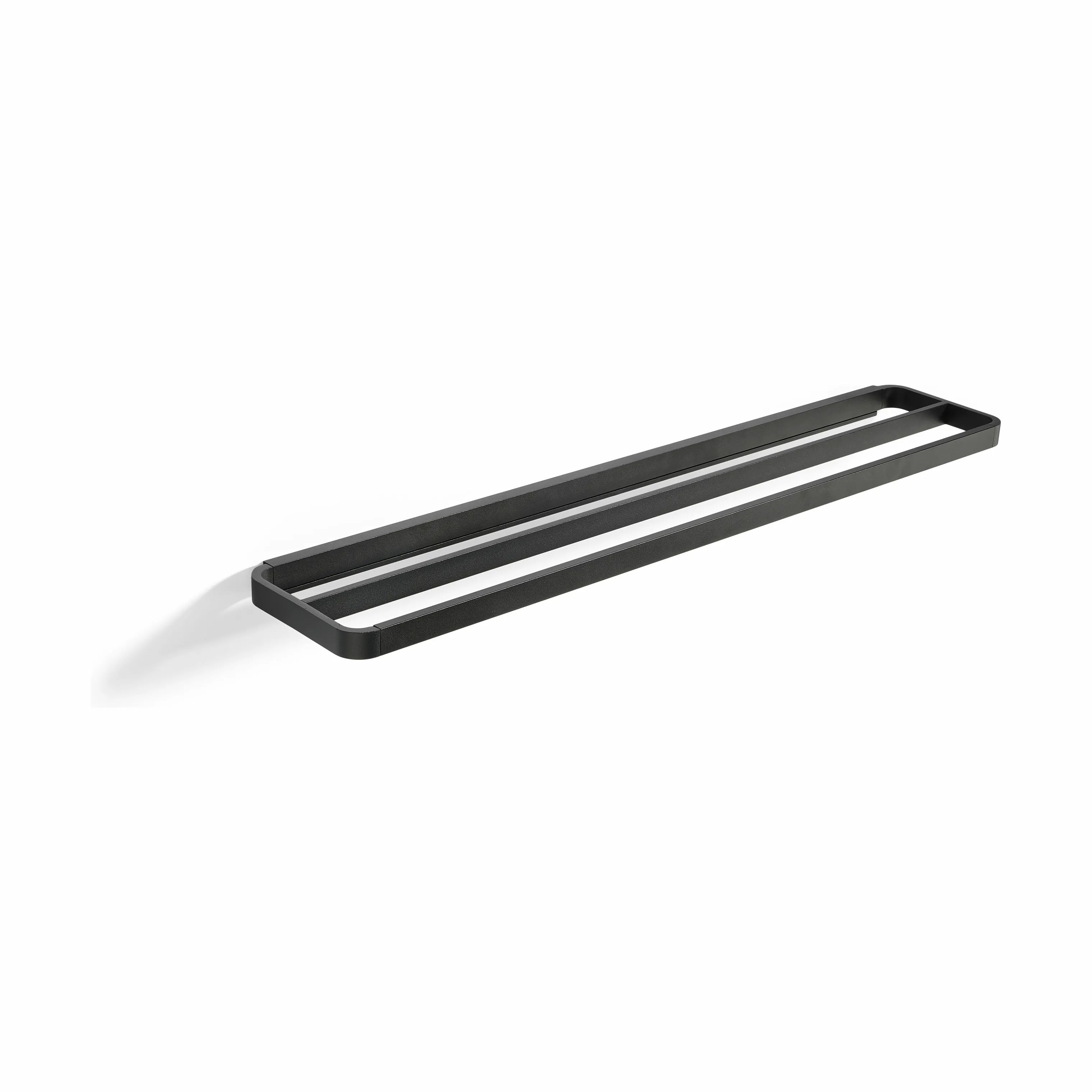 Zone Hylder Rim Dobbelt Håndklædestang i Sort, B12,5 x L70 cm, 1