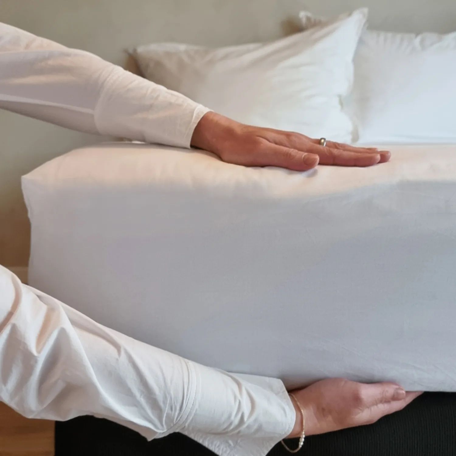 Borås Cotton Lagner Cloud Boxlagen i Hvid, B180 x L210 cm, 2