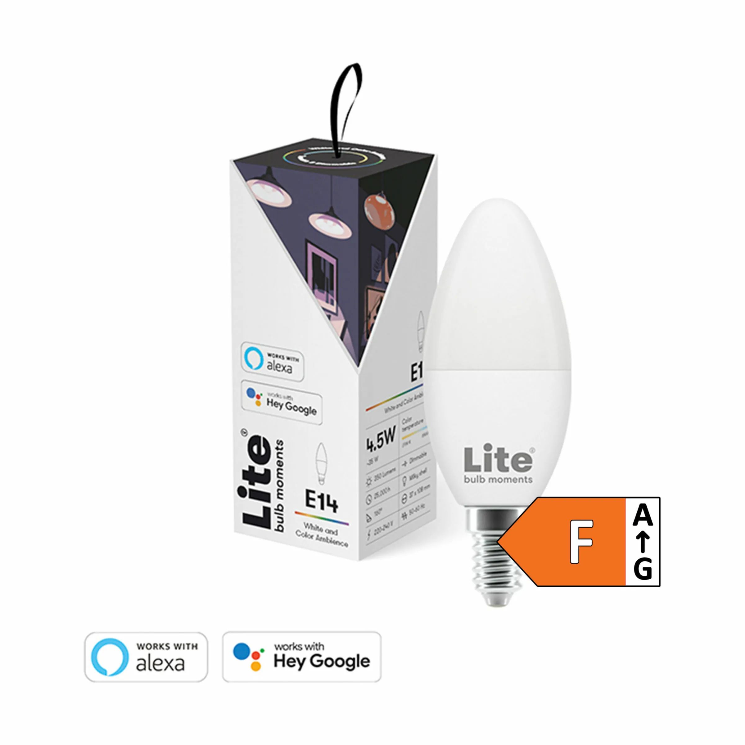 Lite Bulb Moments Elpærer White and Color Ambience RGBW Lyspære i 1 stk., 1