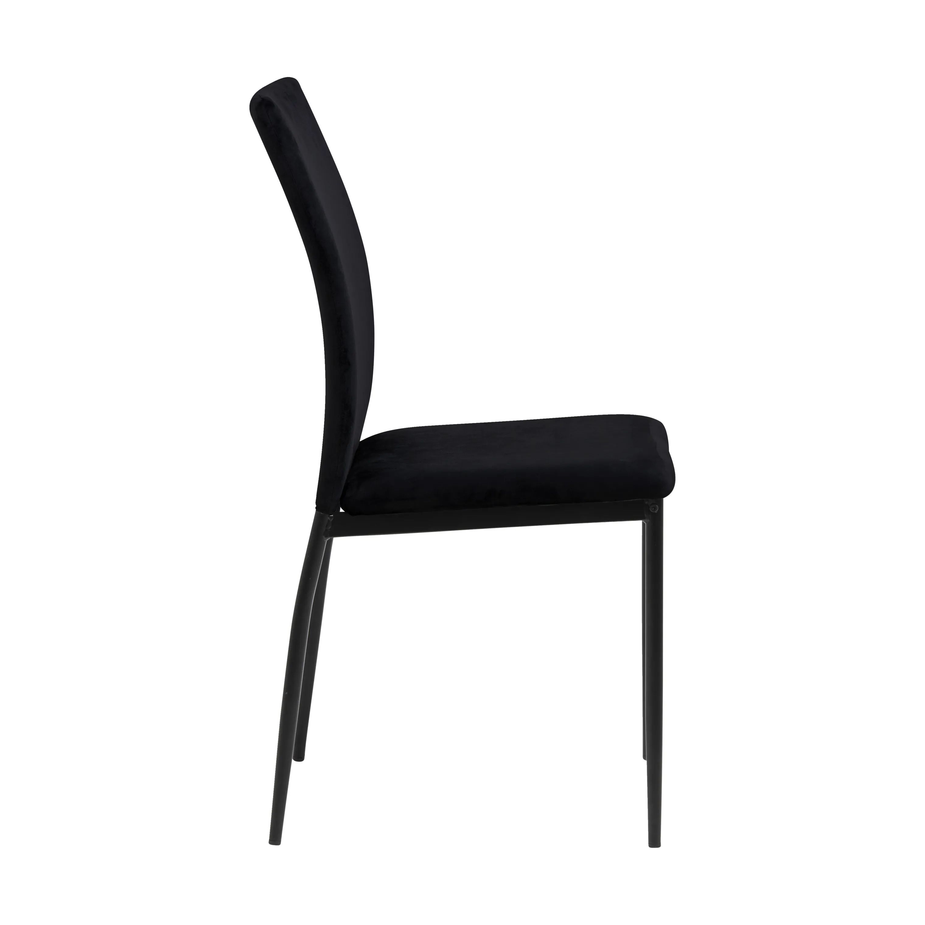 CASA Living Spisebordsstole Demina Spisebordsstol - 4 stk i Sort/mat sort, 5