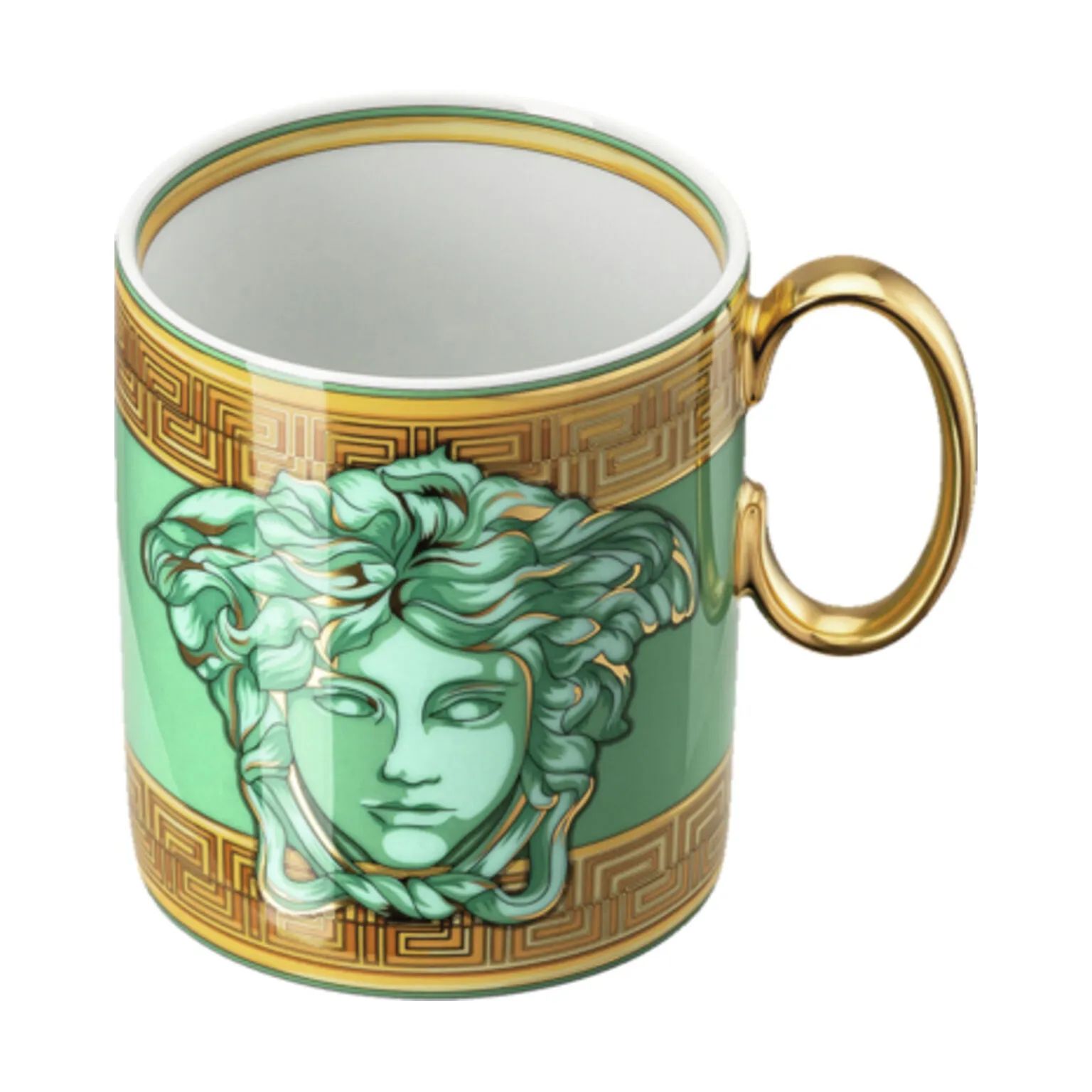Versace Krus og kopper med hank Green Coin Krus i Multifarvet, 4