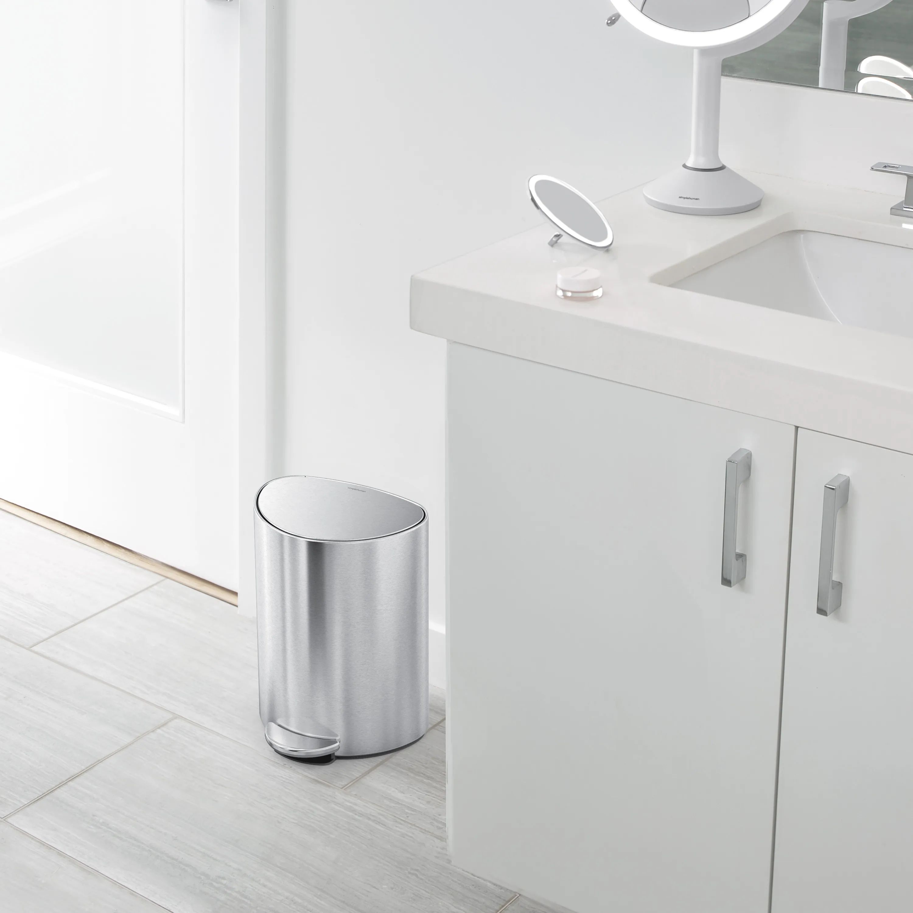 Simplehuman Pedalspande Premium Pedalspand i Børstet stål, 2