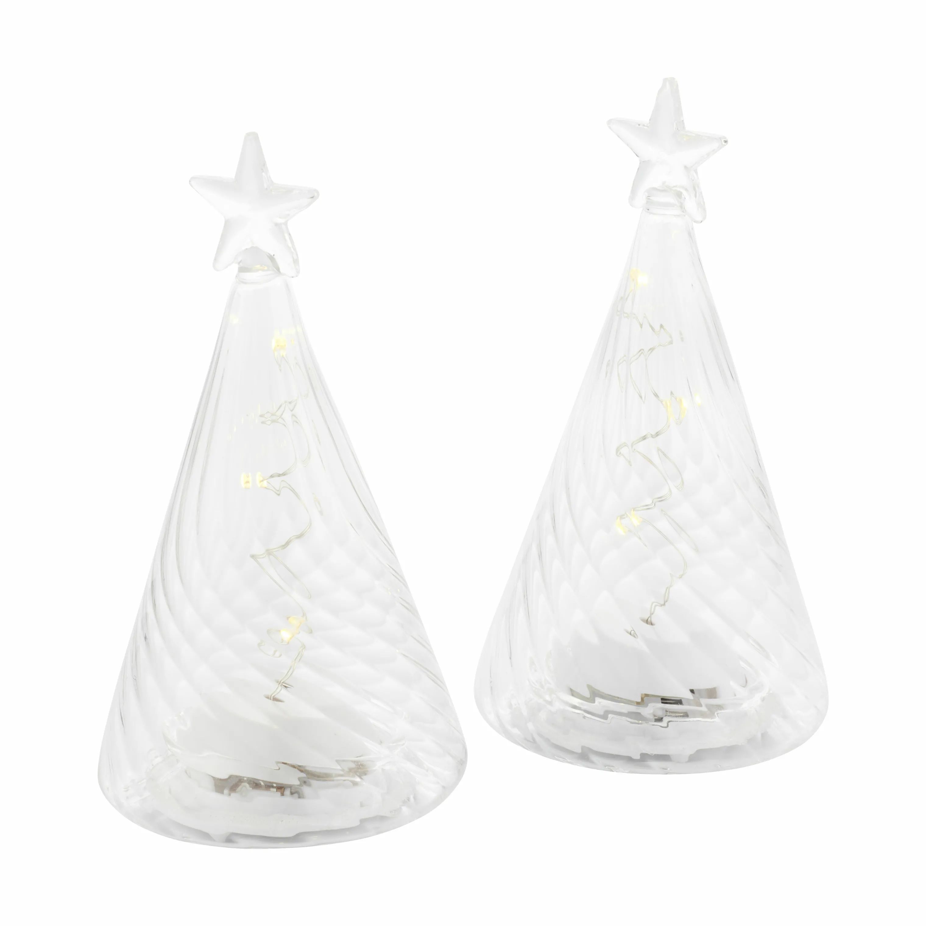 Sirius LED-lys Wave Træ LED Lysdekoration - 2 stk. i Klar, 9 cm, 1