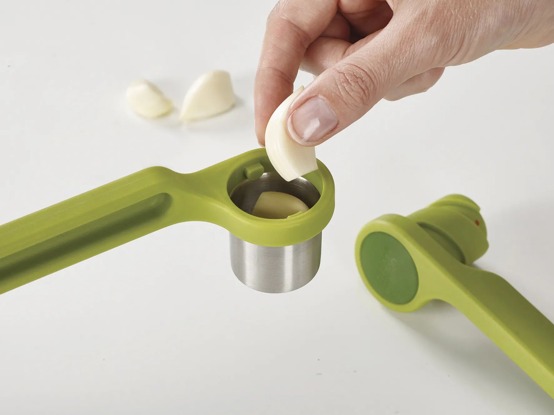 Joseph Joseph Hvidløgspressere Helix Hvidløgspresser i Green/Dark Green, 2