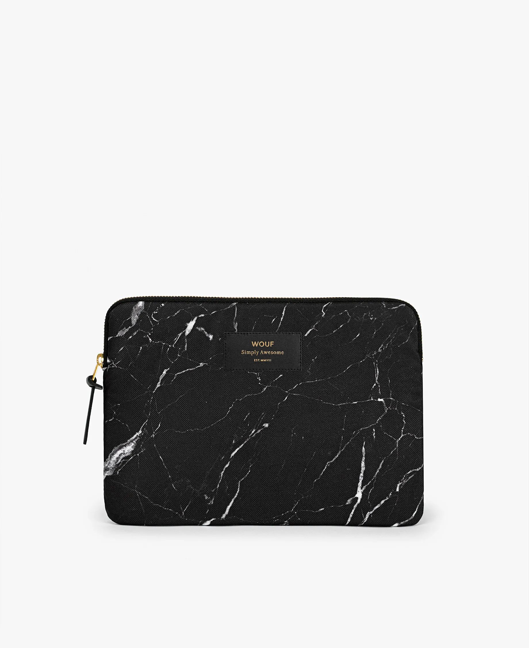 Wouf Øvrigt interiør Black Marble iPad sleeve i Sort marmor, 1
