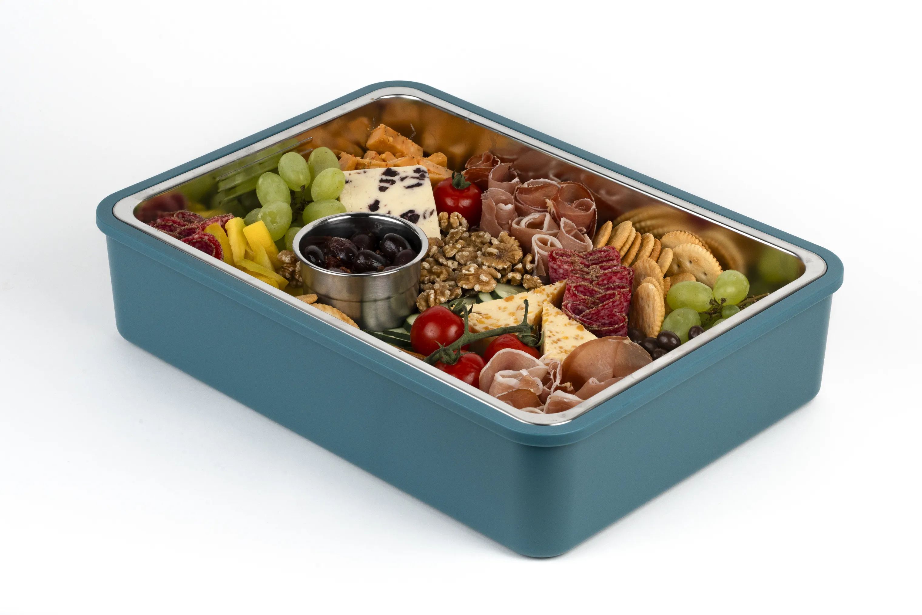 Platterbox Opbevaringsbokse Snack Box i Blågrøn, 3