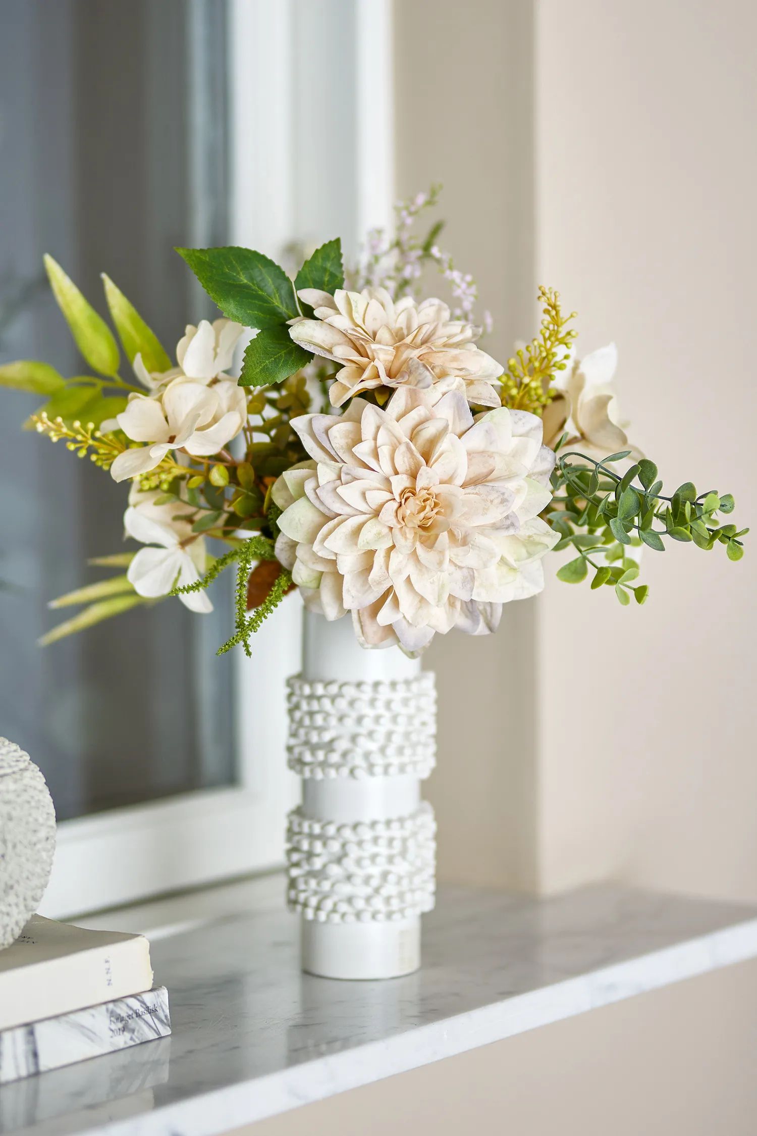 Bloomingville Kunstige blomster Kunstig Buket - Glow i Beige, 2