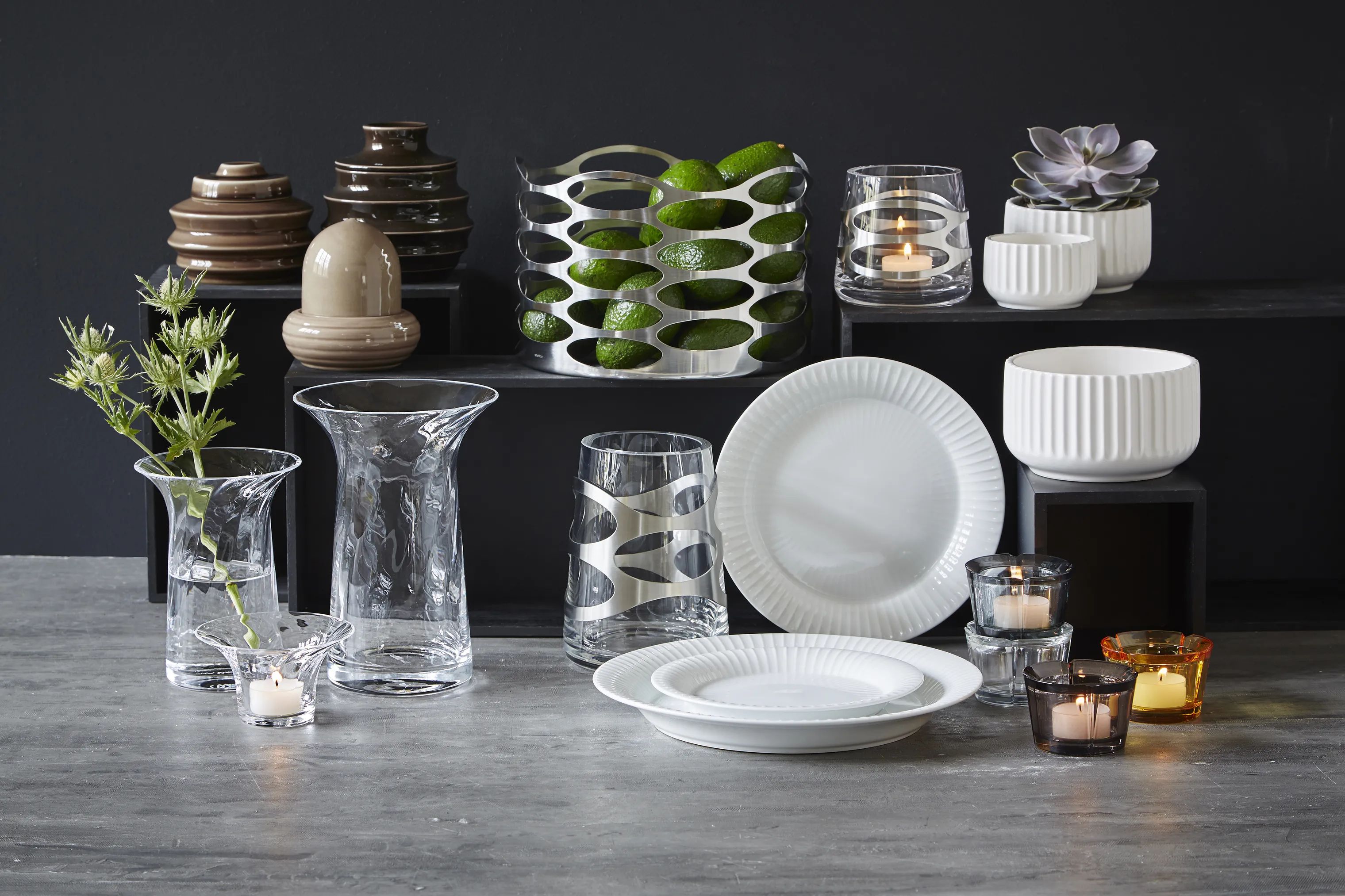 Kähler Frokosttallerkener Hammershøi Frokosttallerken i Hvid, 22 cm, 2
