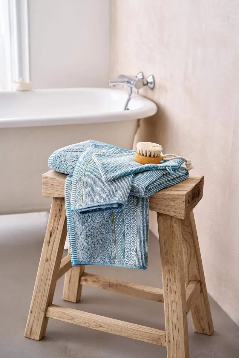 PIP Studio Håndklæder Soft Zellige Håndklæde i Blågrå, B70 x L140 cm, 2