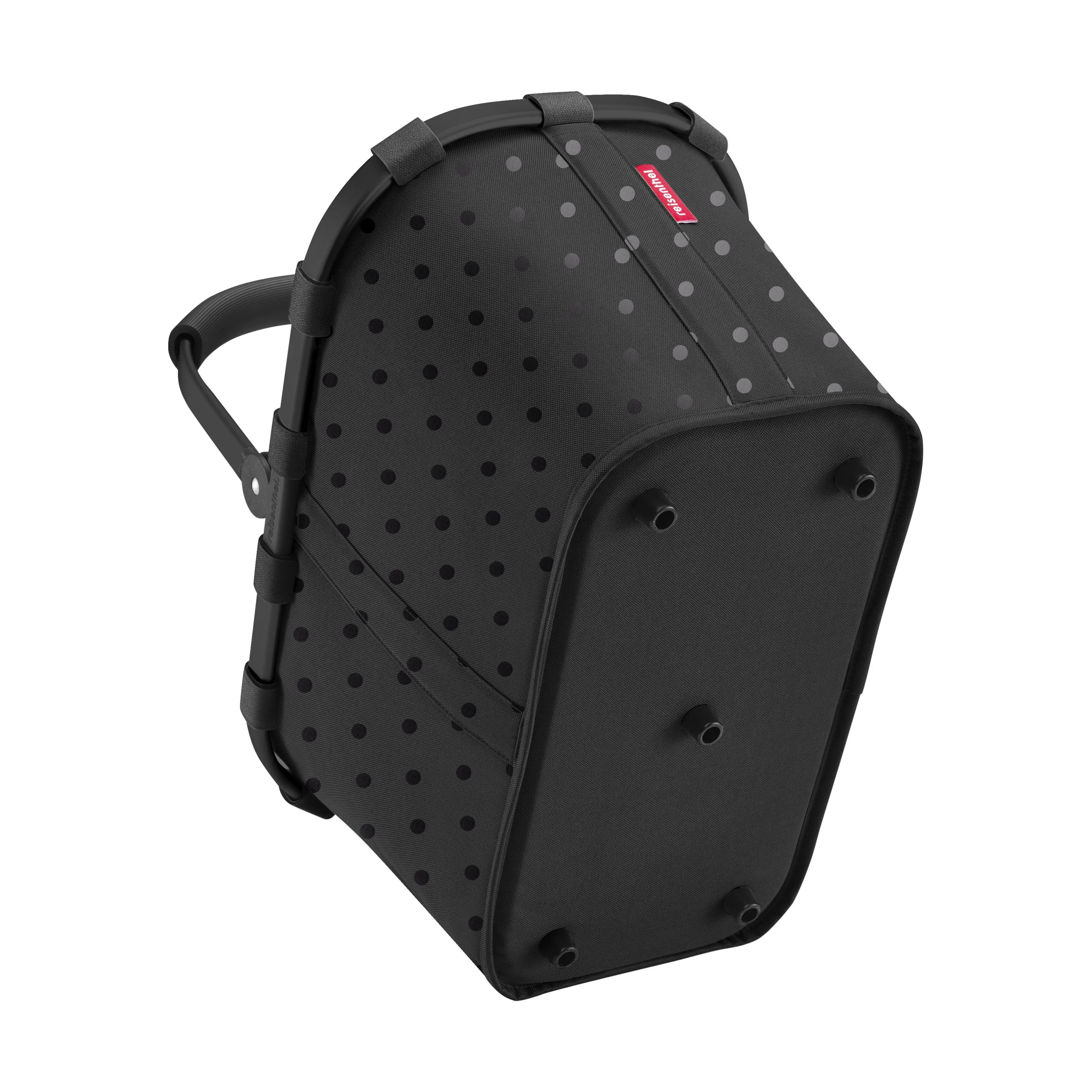 Reisenthel Indkøbskurve Carrybag Kurv i Sort med prikker, B48 x L28 cm, 4
