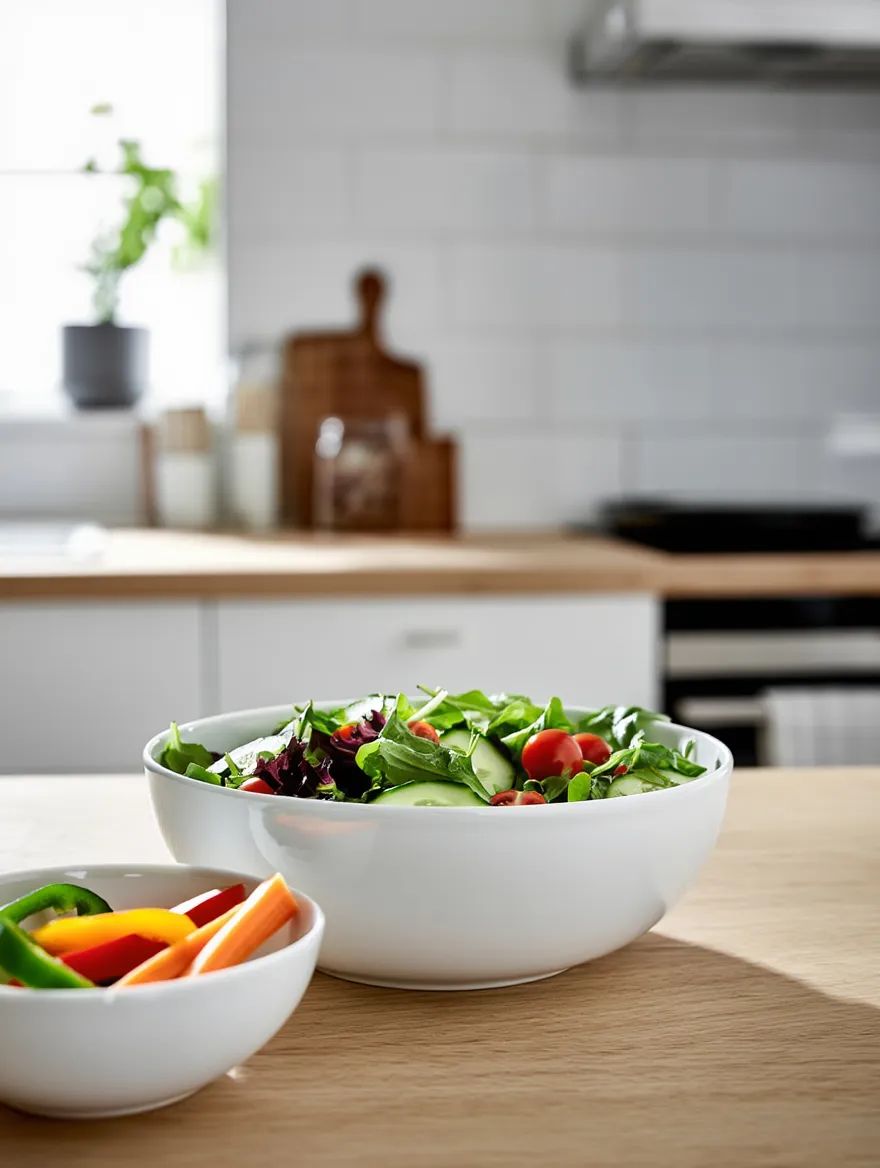 CASA Living Serveringsskåle Serveringsskål i Hvid, 25 cm, 3