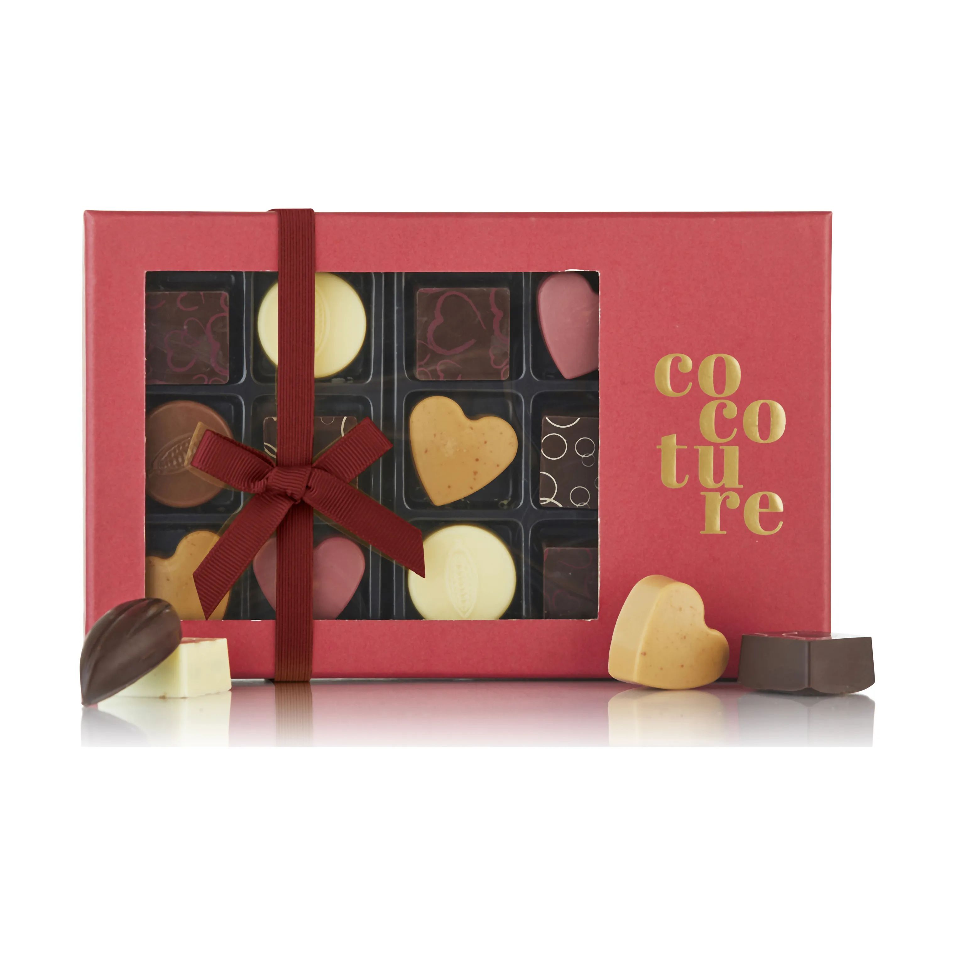 COCOTURE Søde sager Chokolade - 14 stk. i Rød, 14 stk., 1