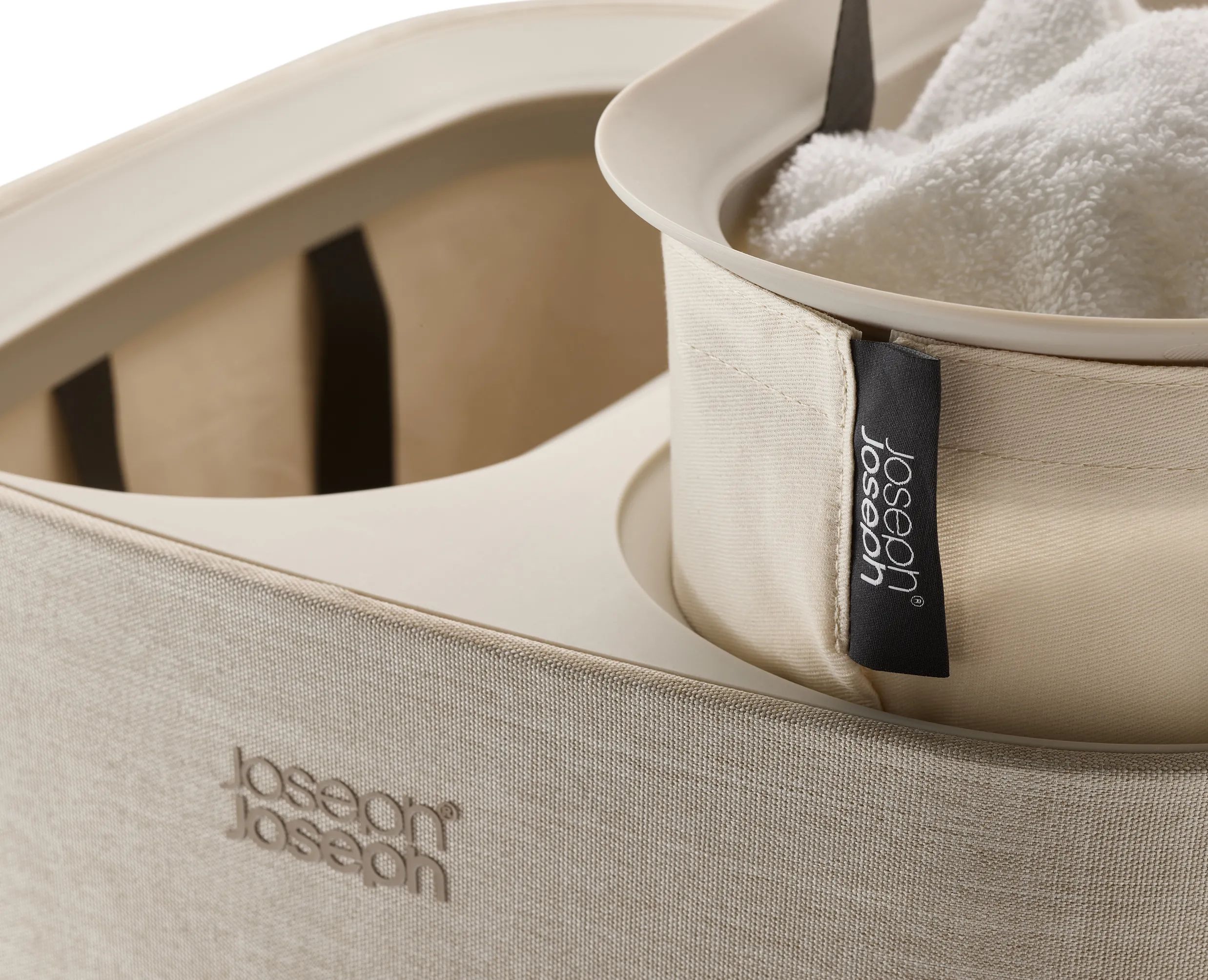 Joseph Joseph Vasketøjskurve Tota II Tota Vasketøjskurv i Ecru, 60 L, 3