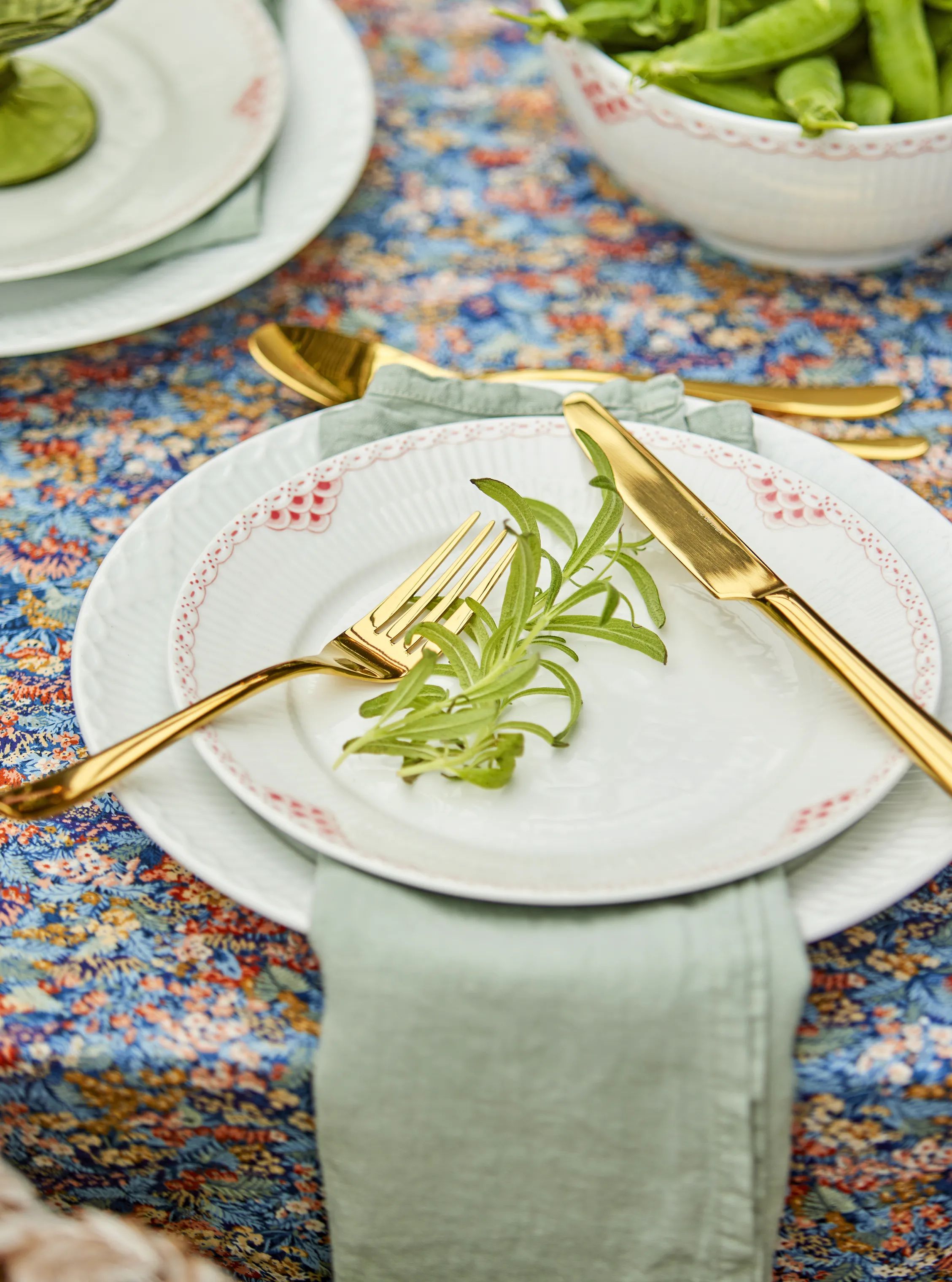 Royal Copenhagen Frokosttallerkener Koral Riflet Blonde Frokosttallerken i Koral/hvid, 5