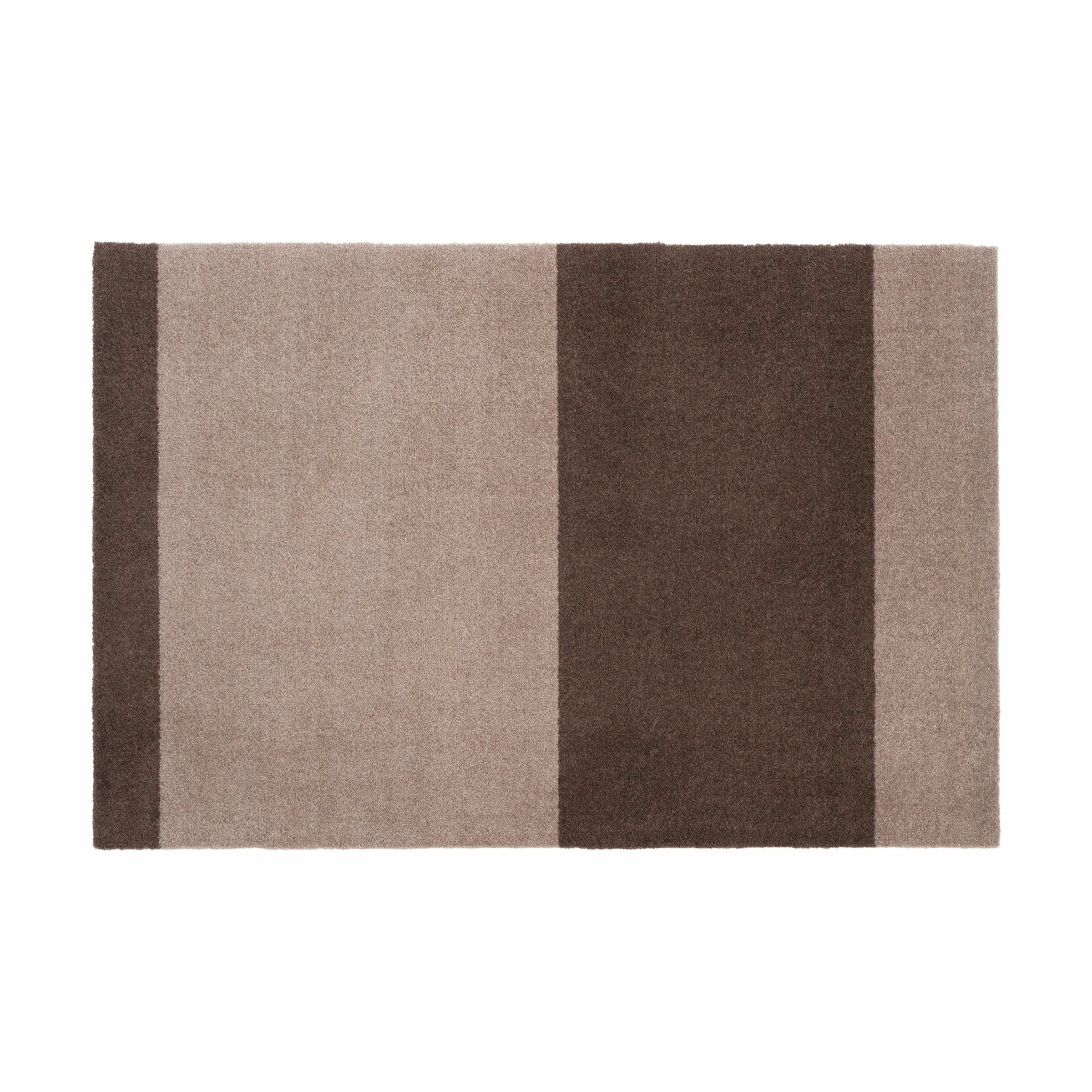 Tica Copenhagen Dørmåtter Stripes Horisontal Gulvmåtte i sand/brun, B60 x L90 cm, 1