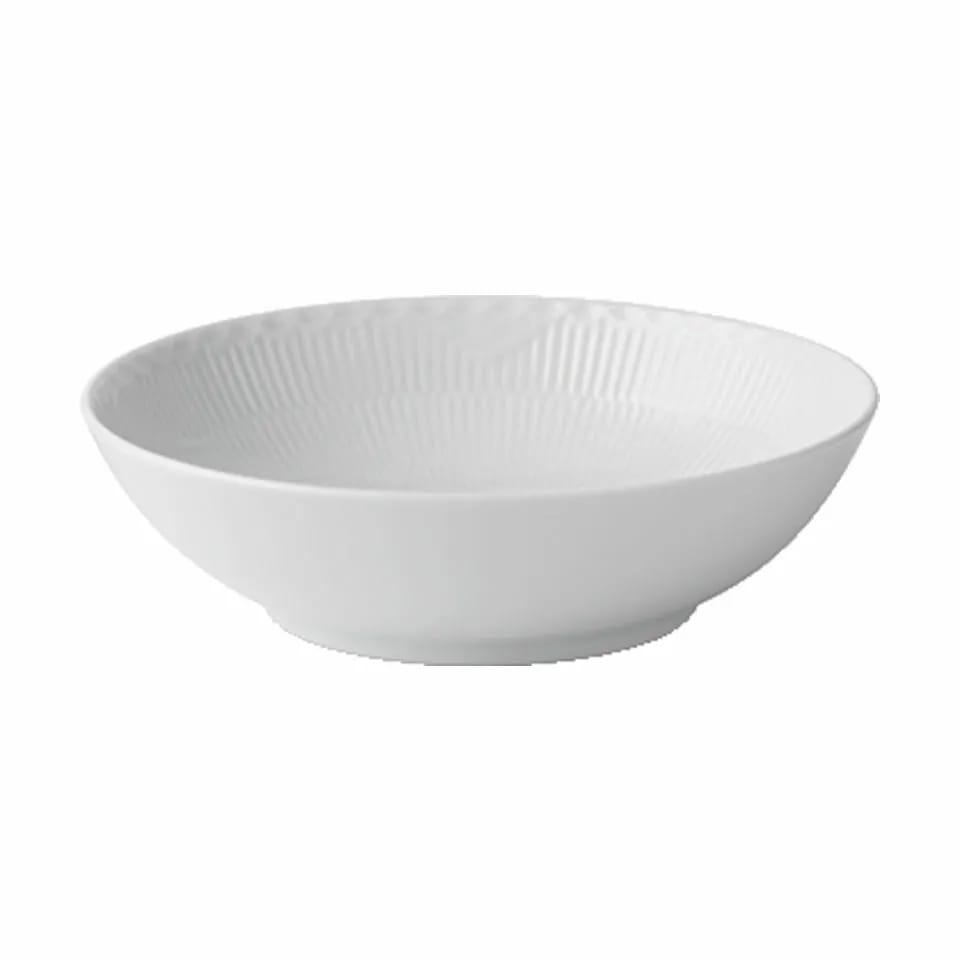 Royal Copenhagen Serveringsskåle Hvid Halvblonde Skål i Hvid, 23 cm, 1