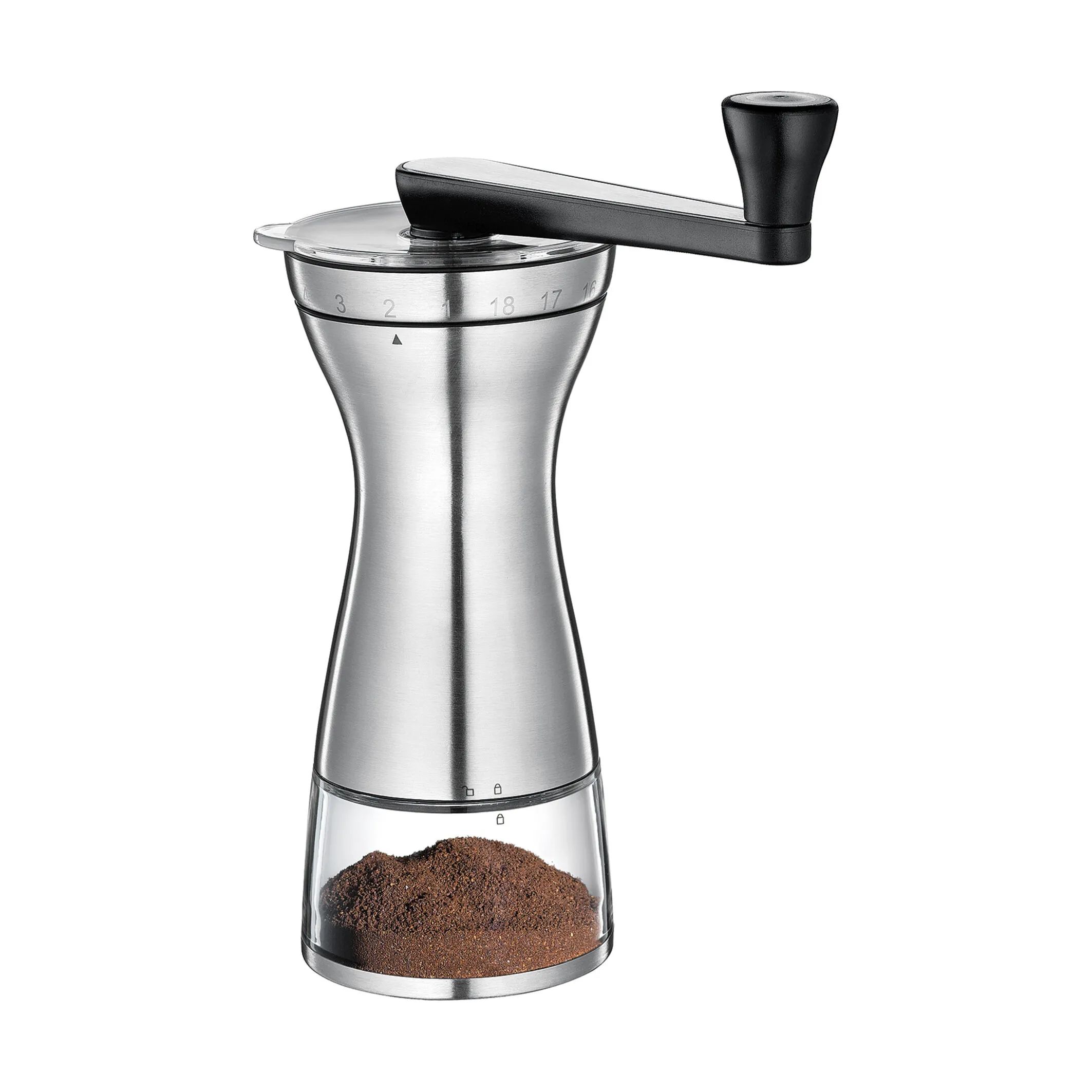 Zassenhaus Kaffekværne Manaos Kaffemølle i Sølv, 1