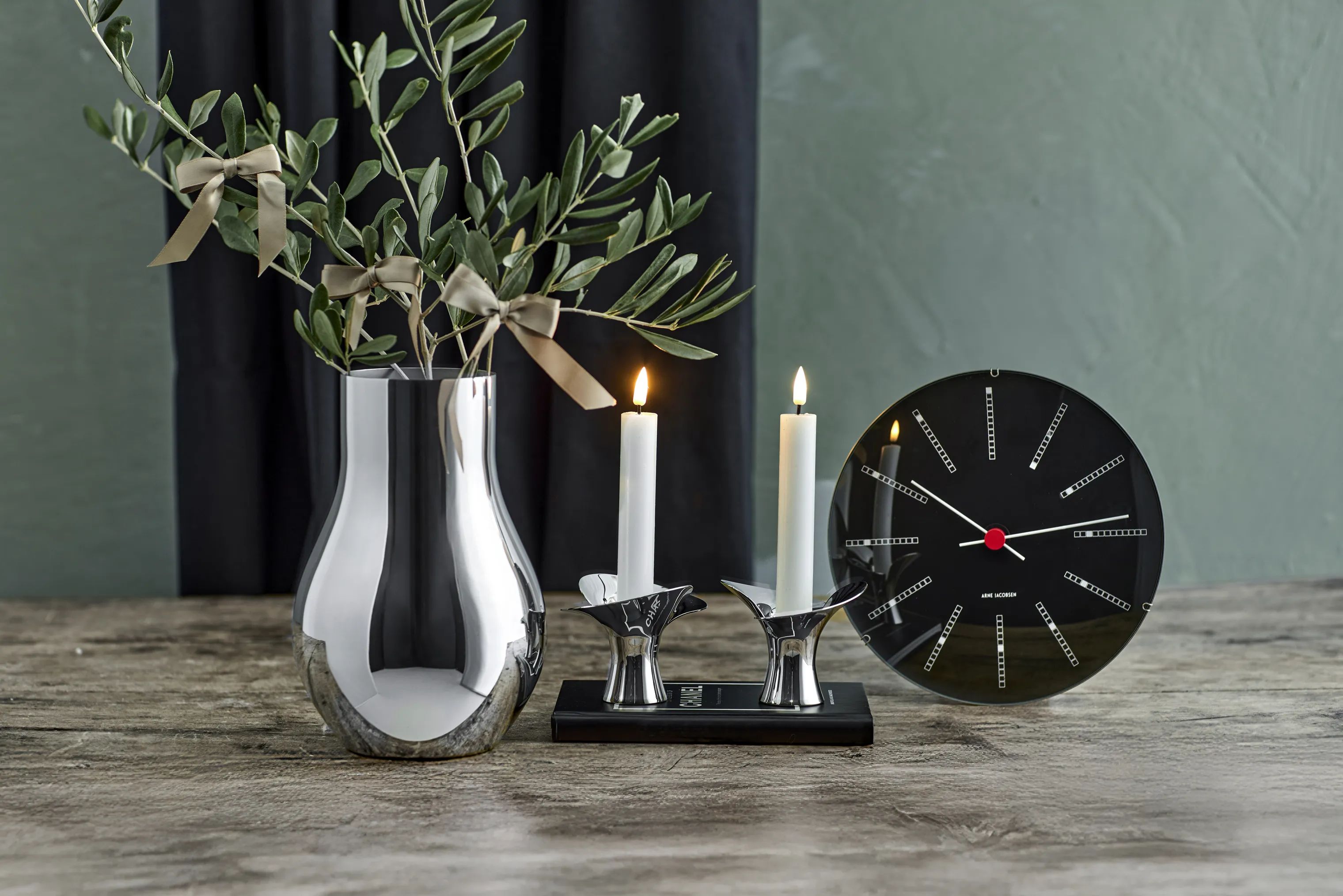 Georg Jensen Kronelysestage Bloom Lysestage - 2 stk. i Sølv, 2