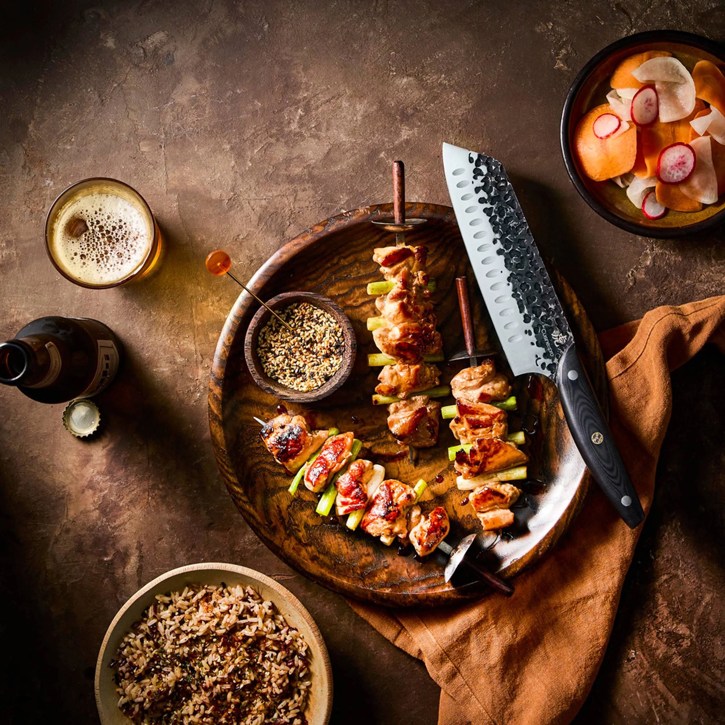 THE CUSTOM CHEF™ Santokuknive Cuisine::pro Kuro Kiba Cuisine::pro® Kuroi Kiba™ Santokukniv i 18, 5