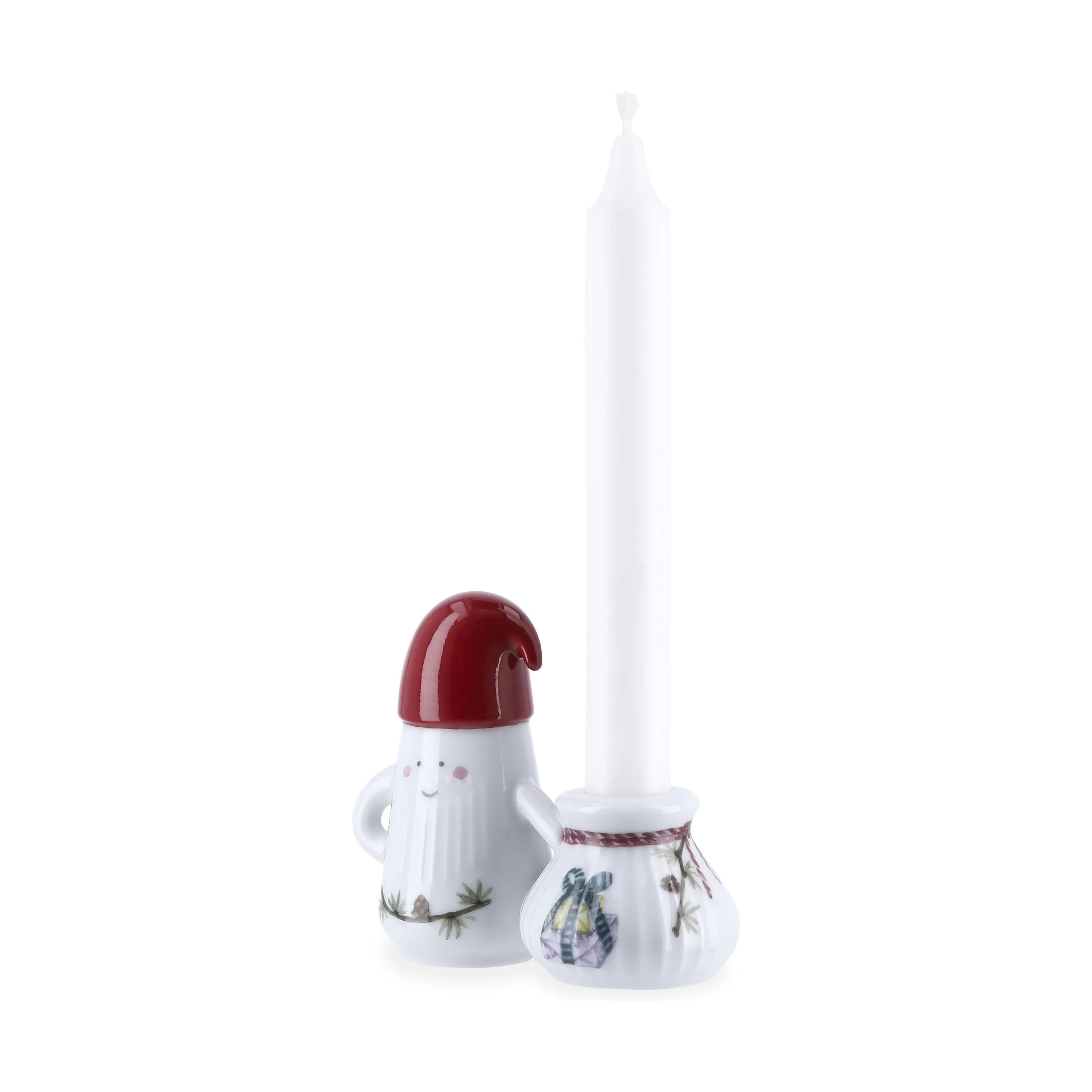 Kähler Jule- og adventsstager Hammershøi Jul Kronelysestage i Hvid m. deko, 4