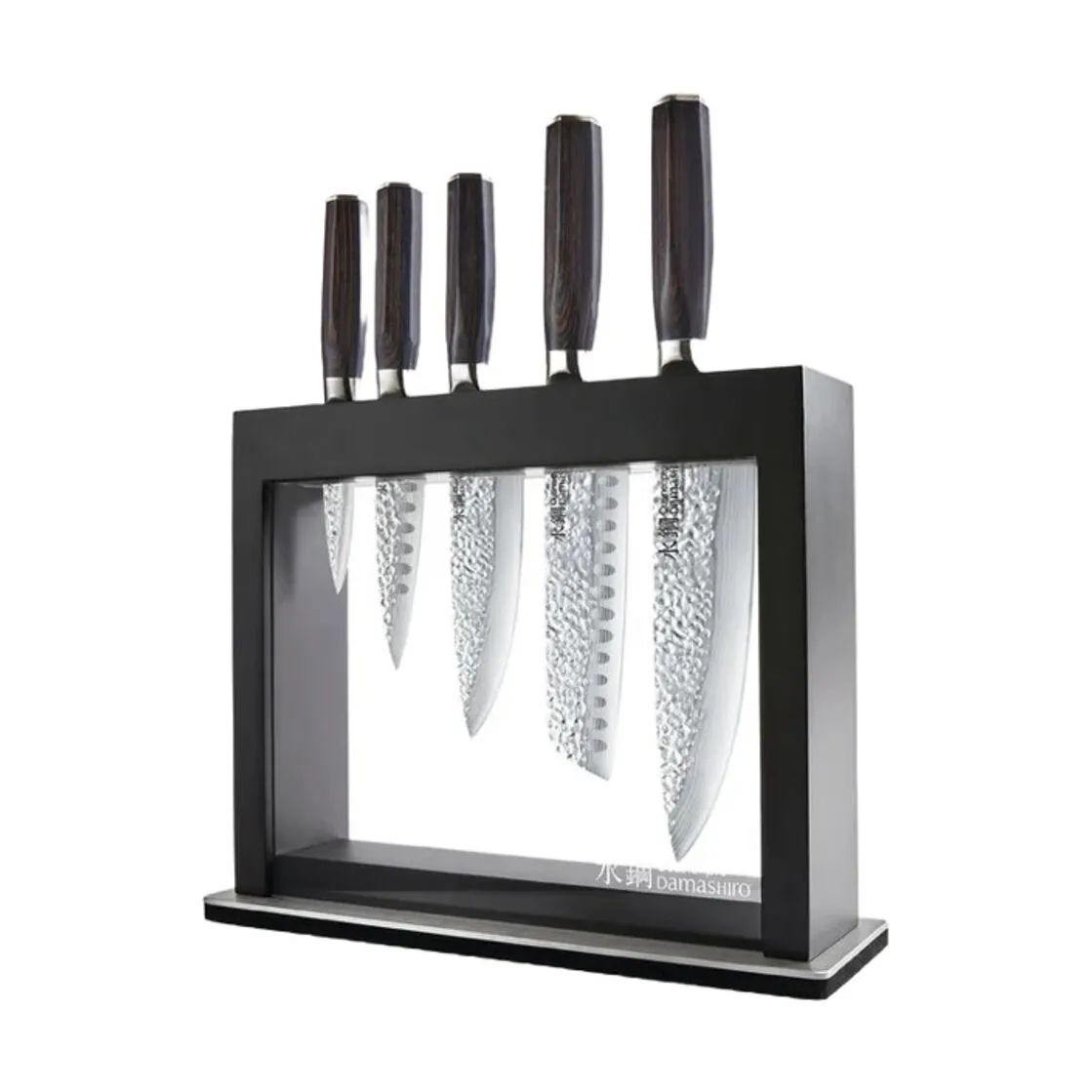 THE CUSTOM CHEF™ Knivblokke med knive Cuisine::pro® Damashiro® EMPEROR Cuisine::pro Damashiro Emperor Hisa 2 Knivblok - 6 dele i Brun, 1