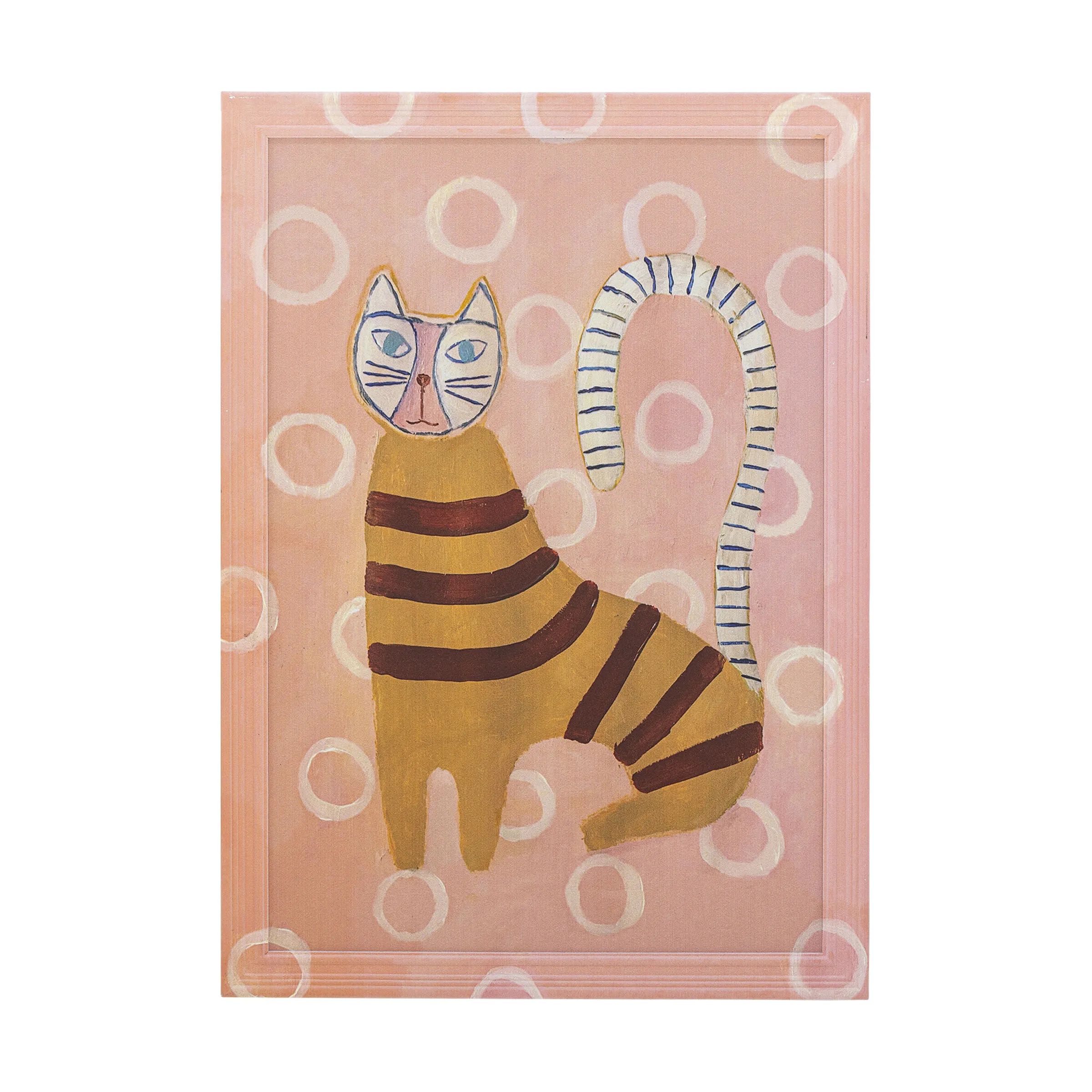 Bloomingville Plakater Billede - Missy Illustration med ramme i Rose, 1