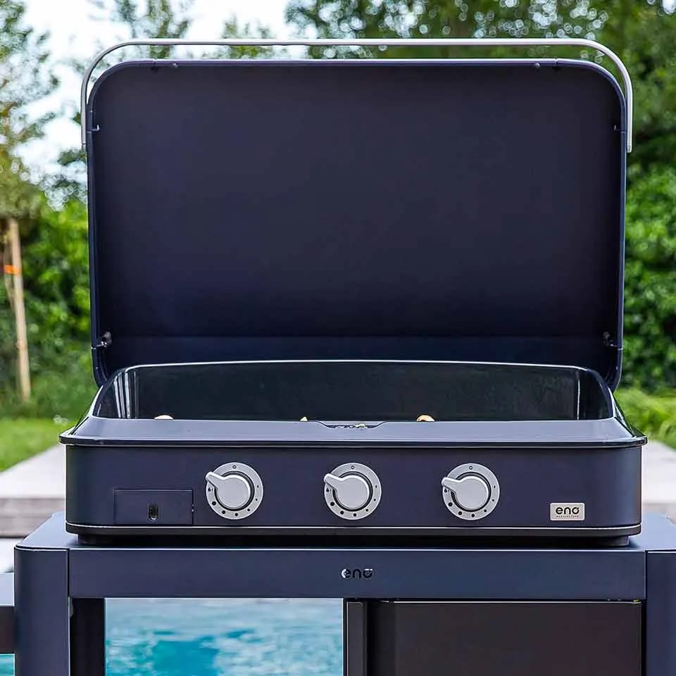 Eno Plancha plancha grill Enosign Plancha Gasgrill i Marineblå, 2