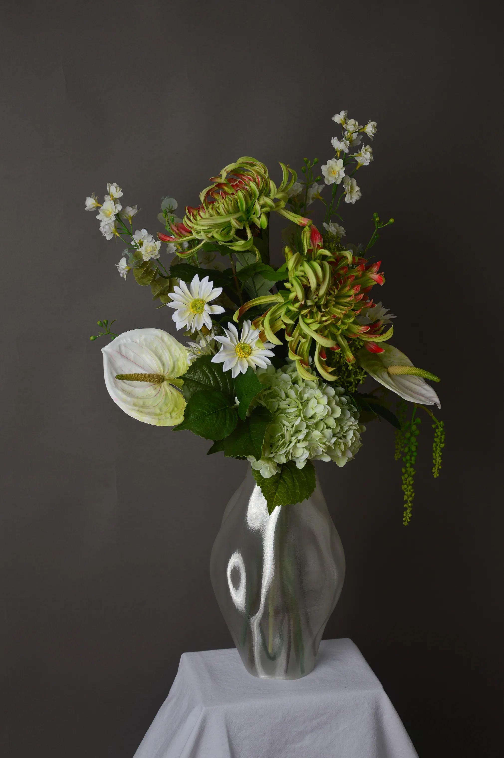 Fleuristc Kunstige blomster Fresh Mint Buket i 14 stilke, 2