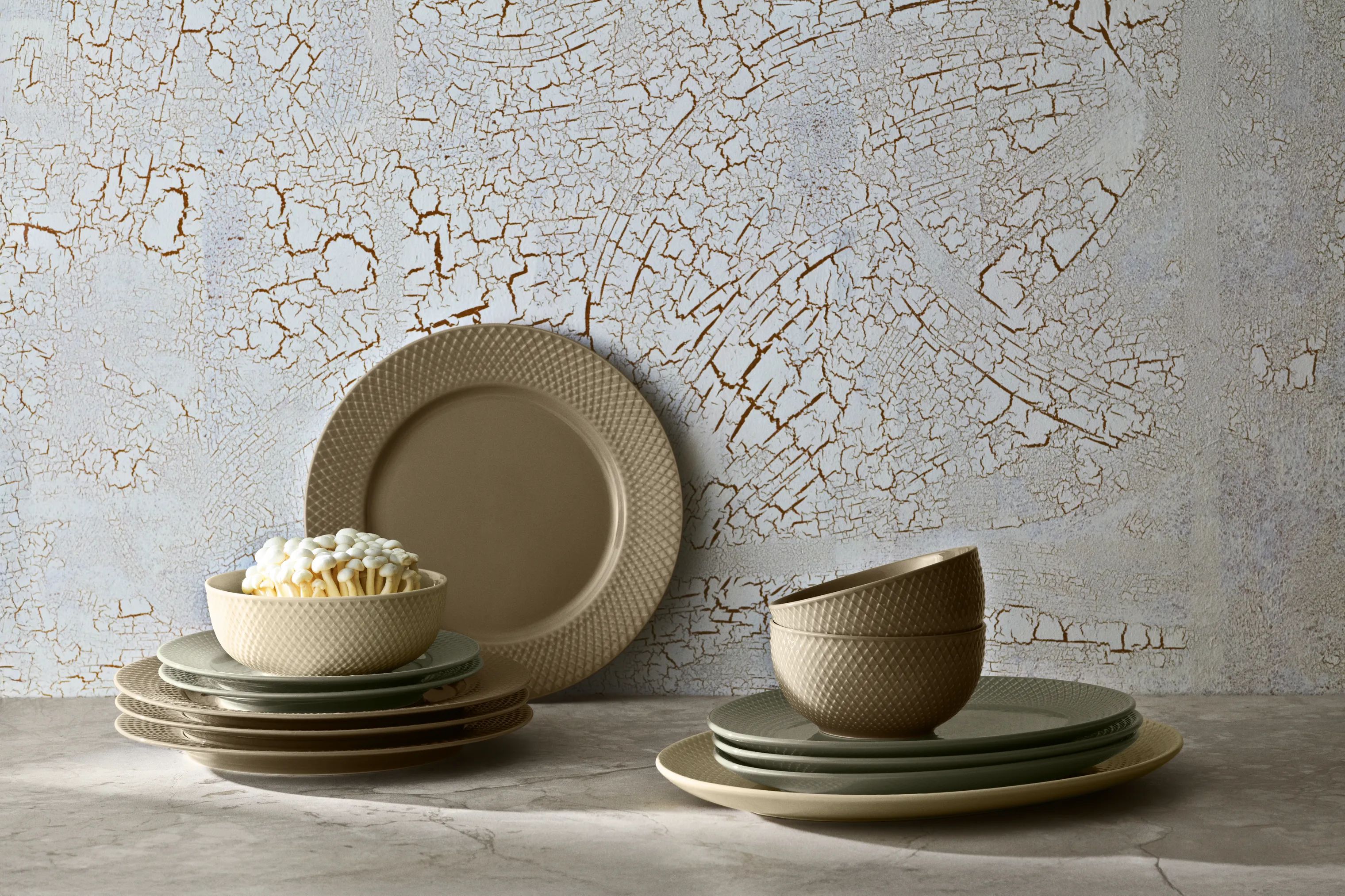 Lyngby Porcelæn Skåle Rhombe Earth Skål i Clay, 3