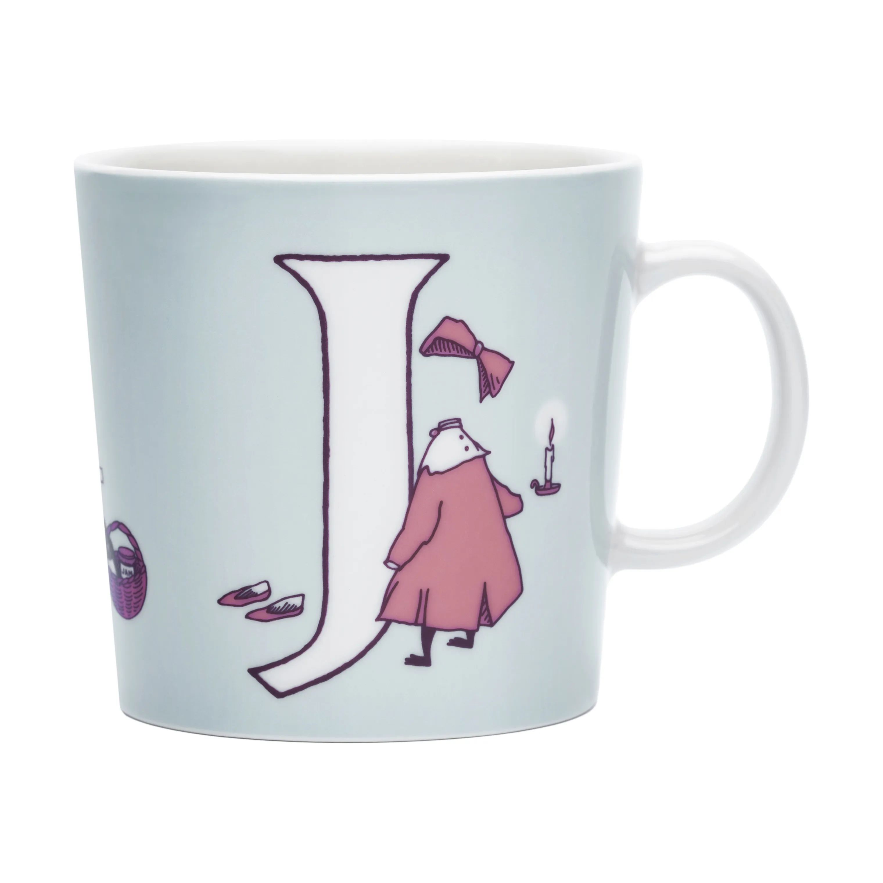 Moomin Arabia Krus og kopper med hank ABC Krus - J i J, 1