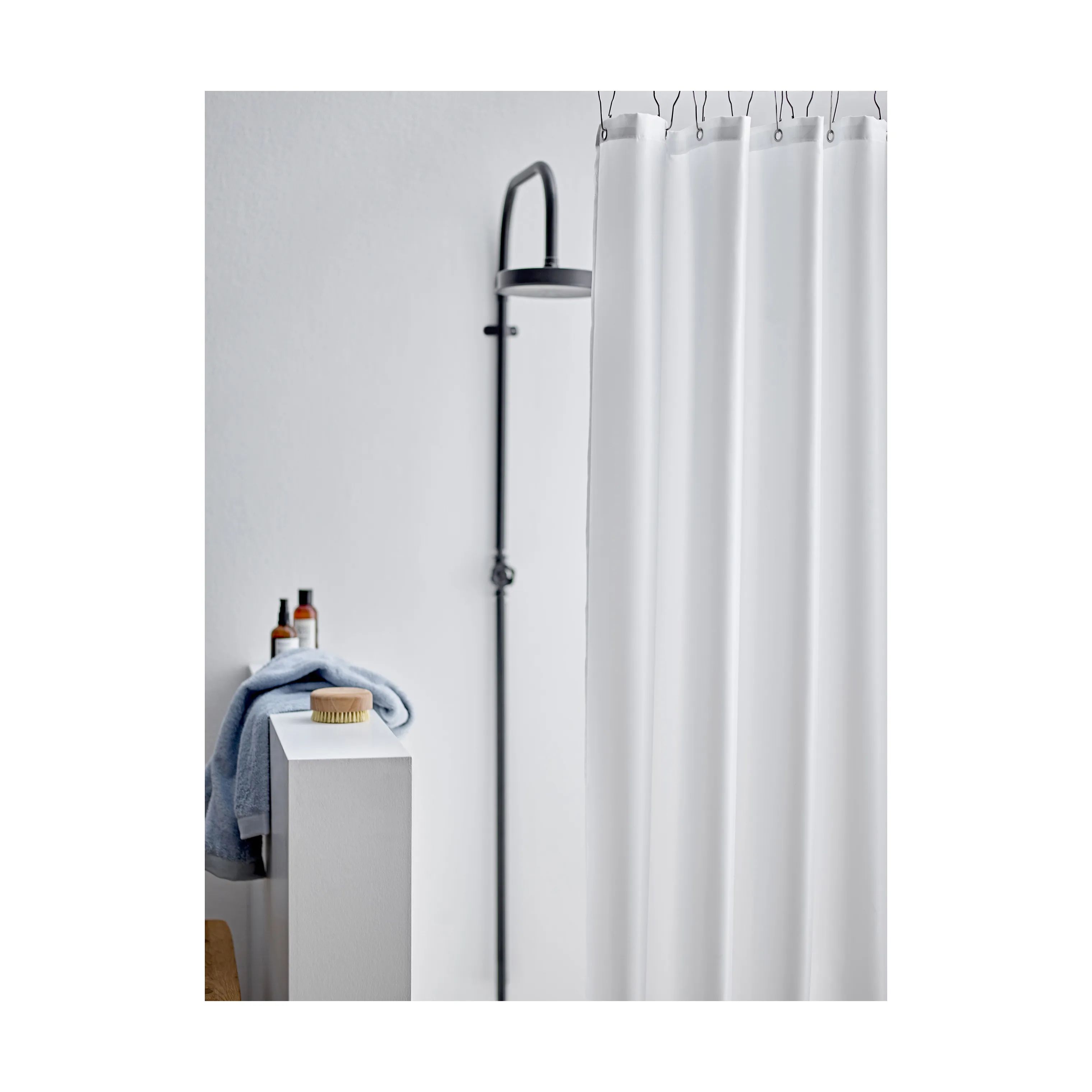 Södahl Badeforhæng Comfort Badeforhæng i Hvid, B180 x L200 cm, 2