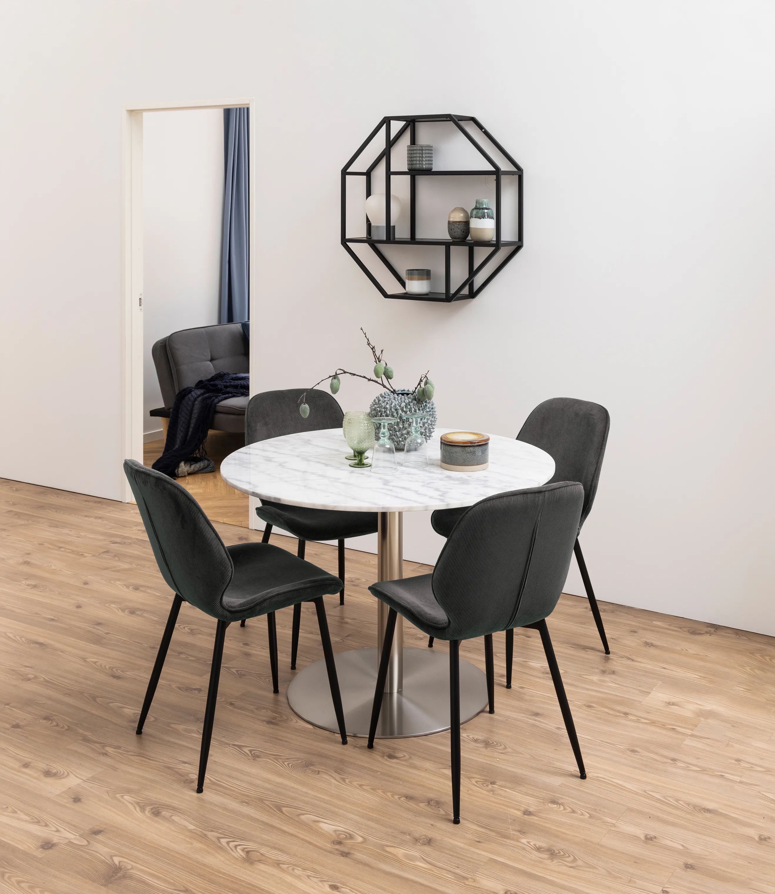 CASA Living Hylder Seaford Væghylde i Sort ask/sort, 2