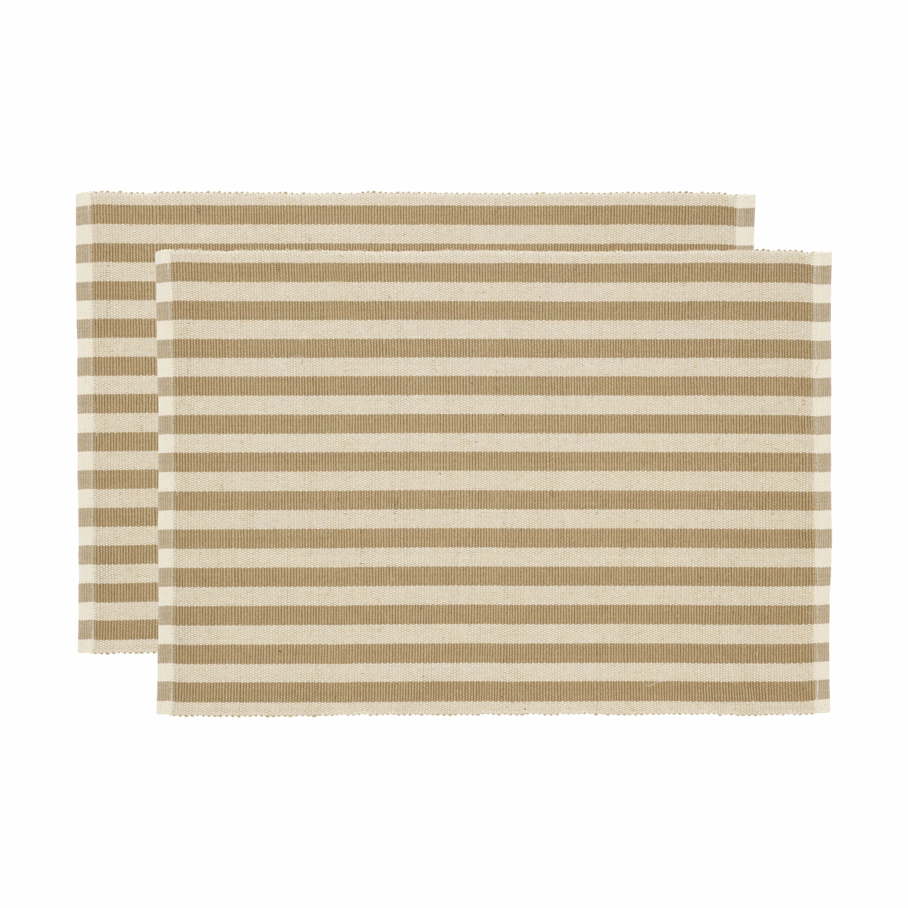 Södahl Dækkeservietter Statement Stripe Dækkeserviet i Beige, 1